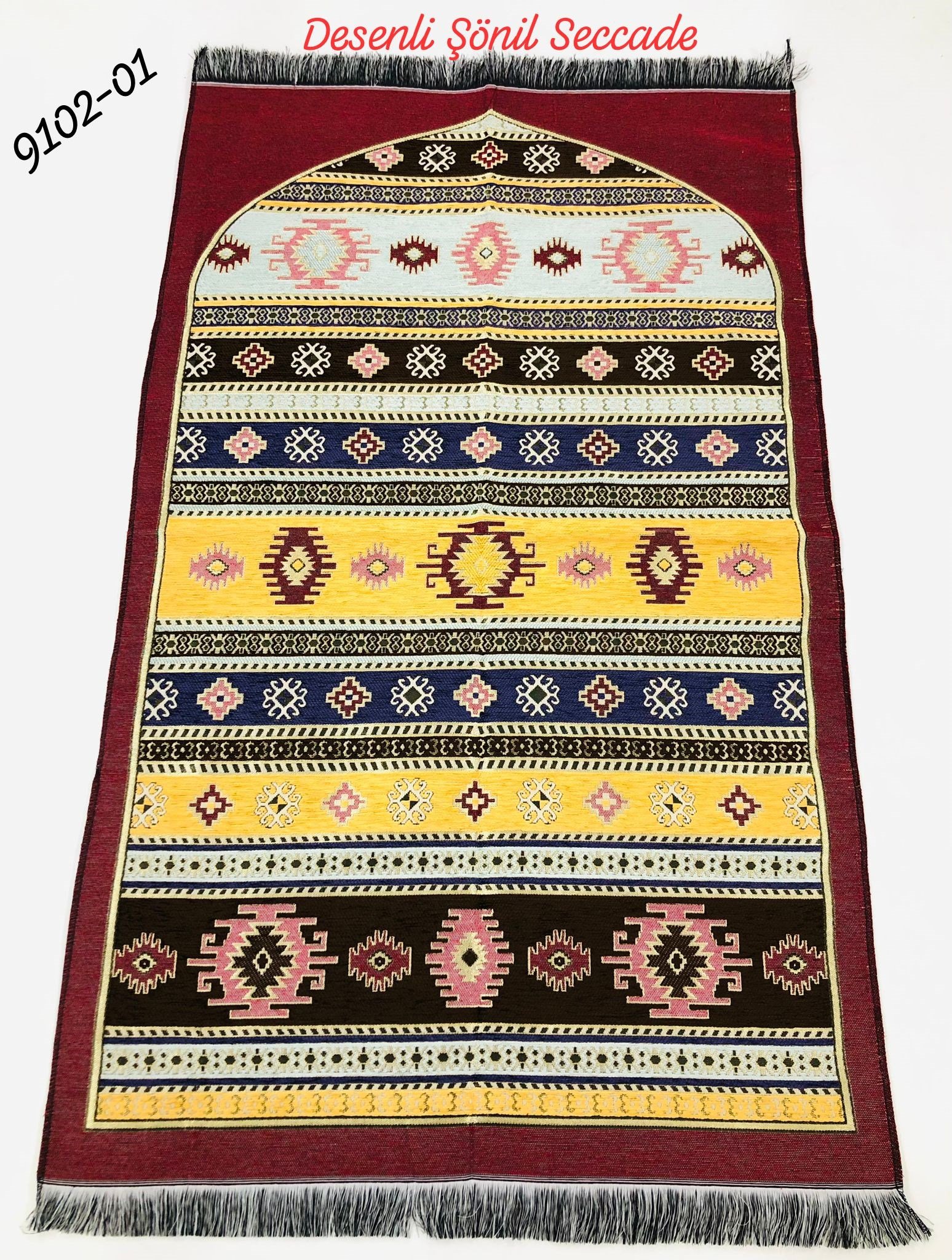 9102 Desenli Şönil Seccade