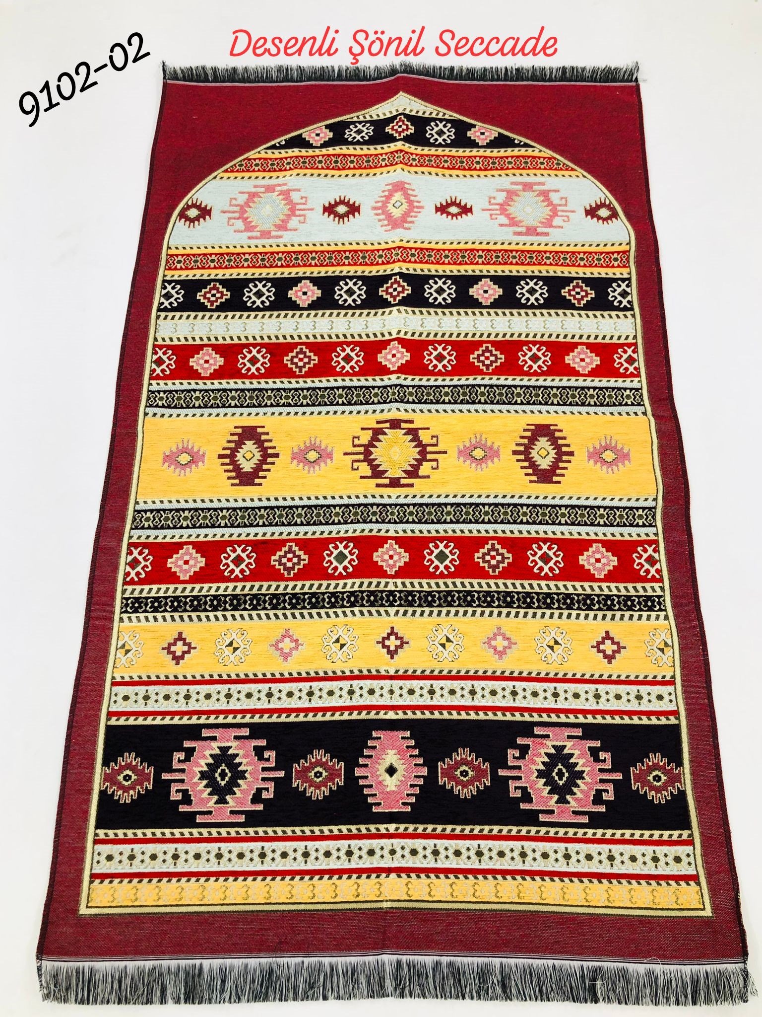 9102 Desenli Şönil Seccade