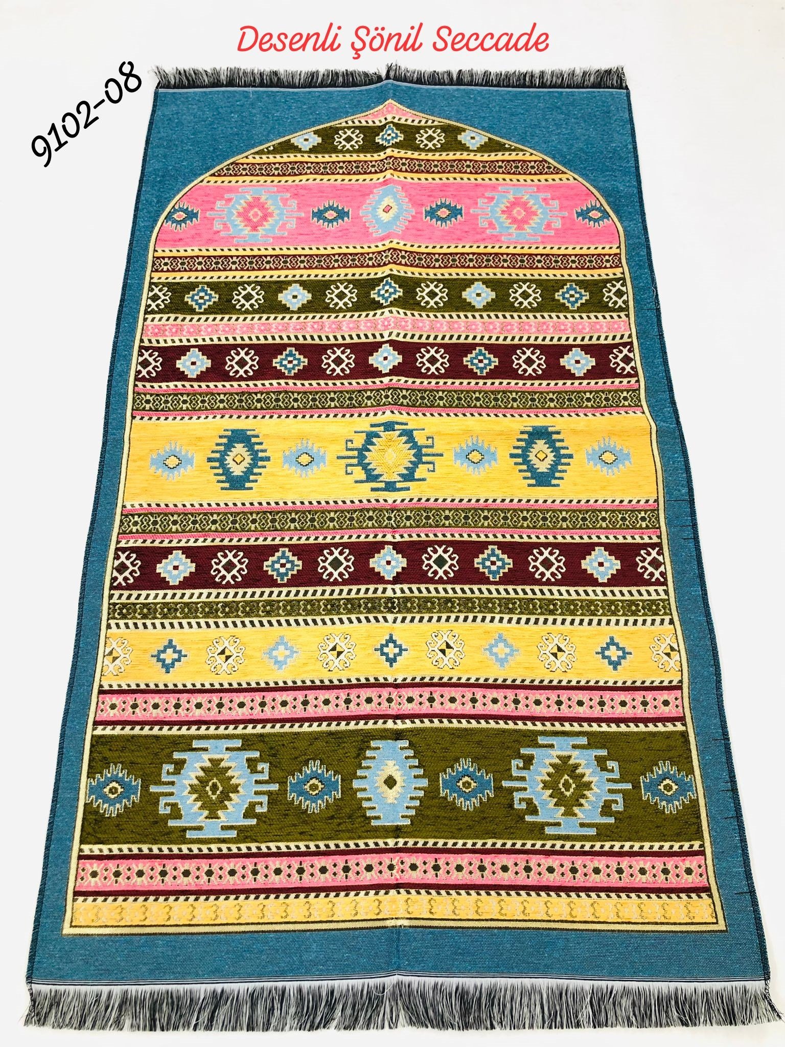 9102 Desenli Şönil Seccade