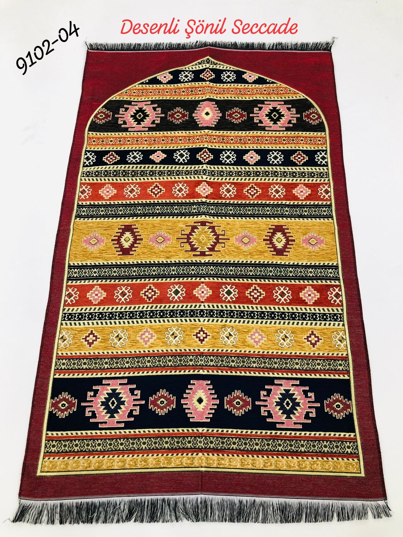 9102 Desenli Şönil Seccade
