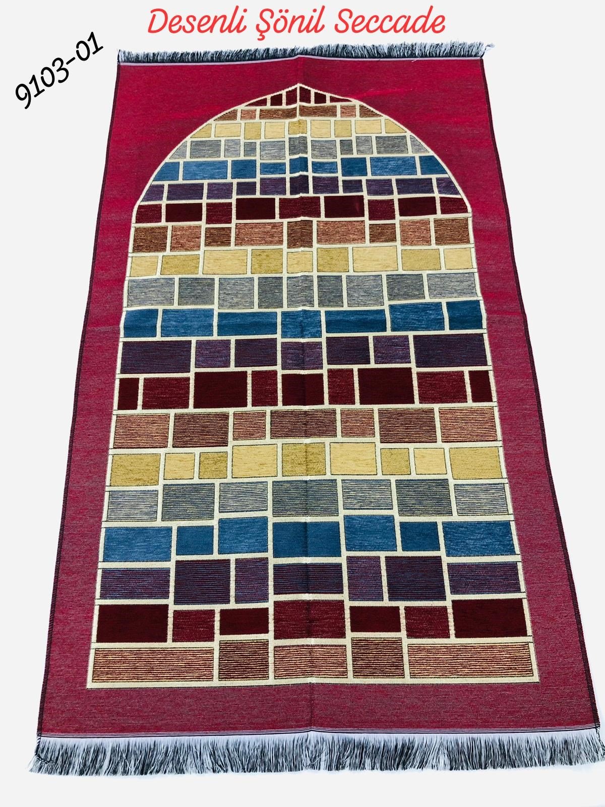 9103 Desenli Şönil Seccade