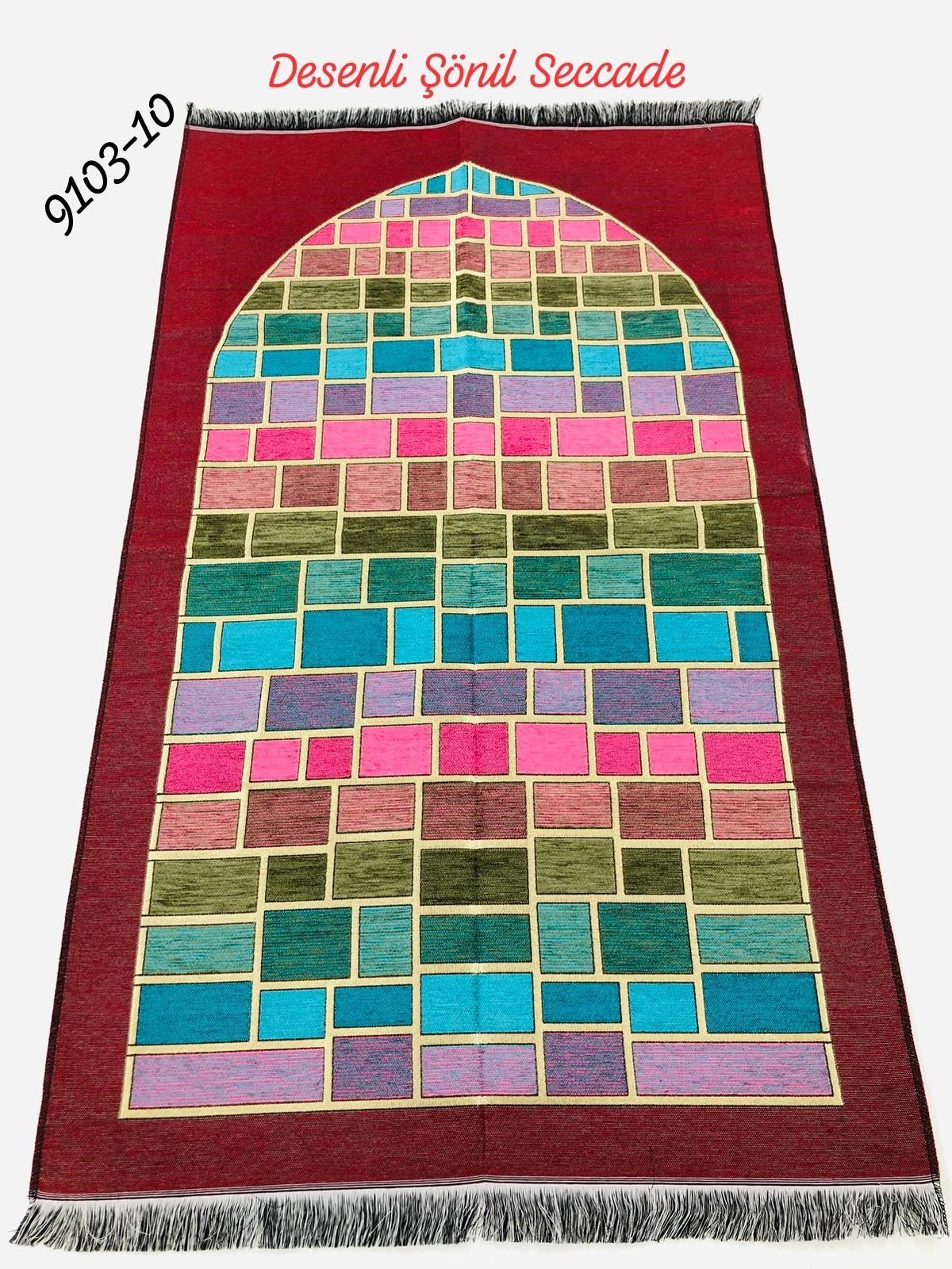 9103 Desenli Şönil Seccade