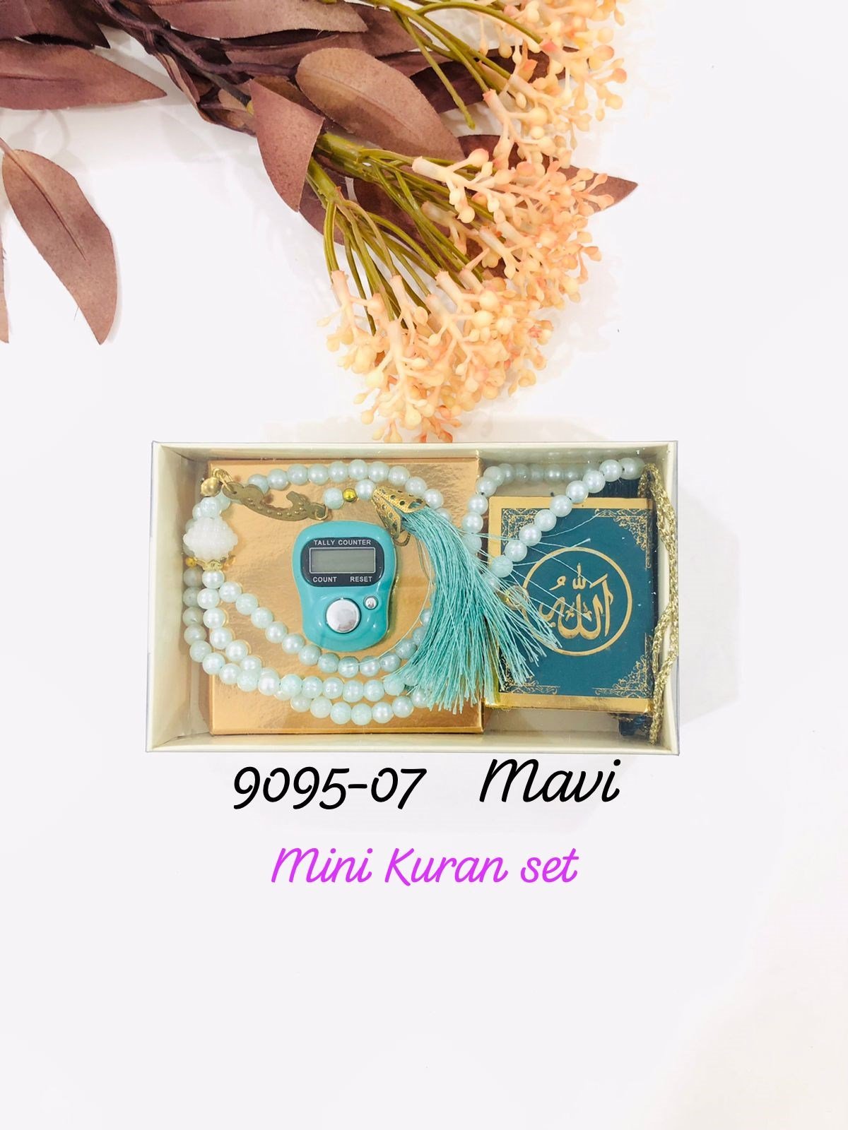 9095 Mini Kuran Tesbih Zikirmatik Set