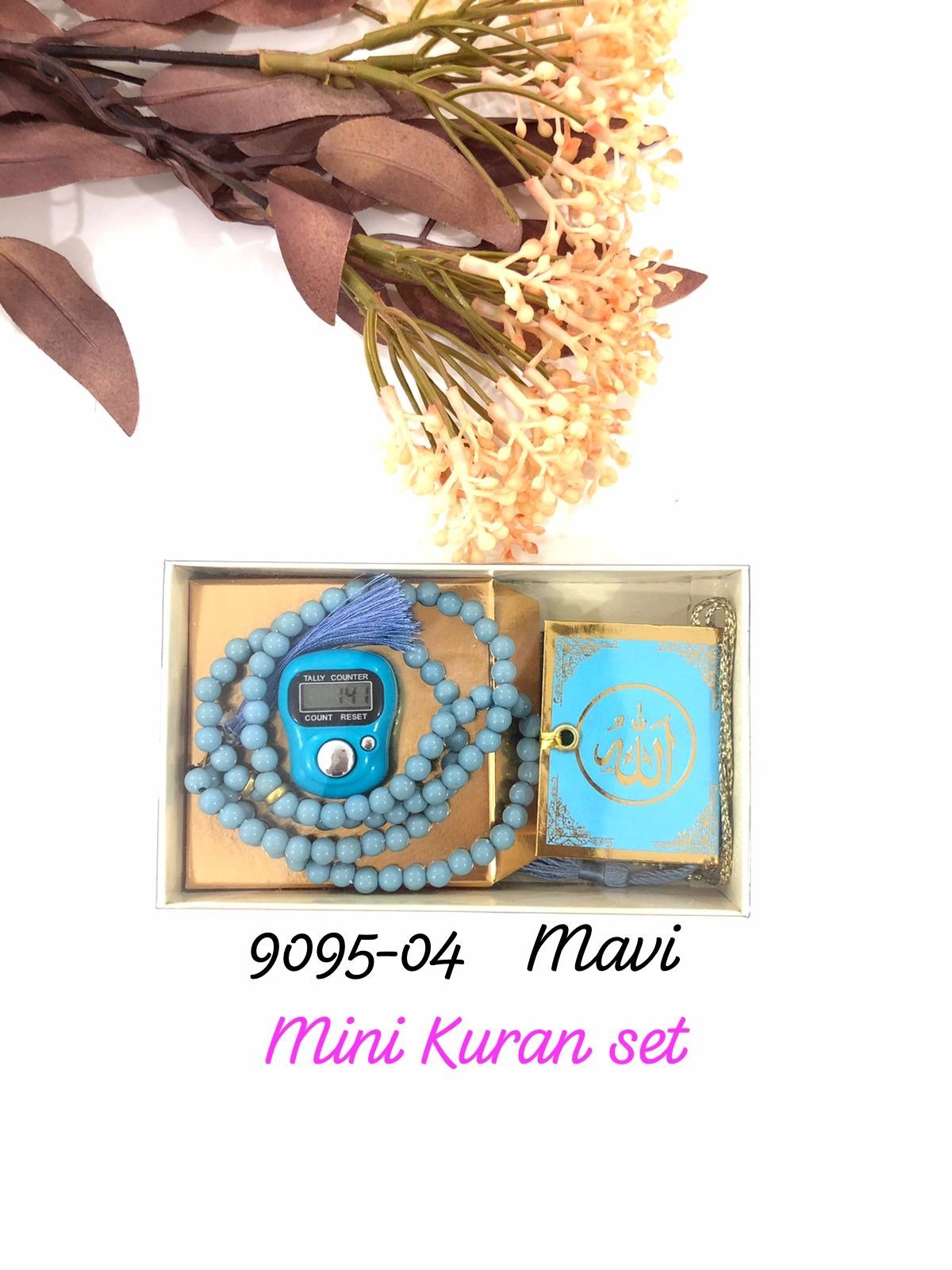 9095 Mini Kuran Tesbih Zikirmatik Set