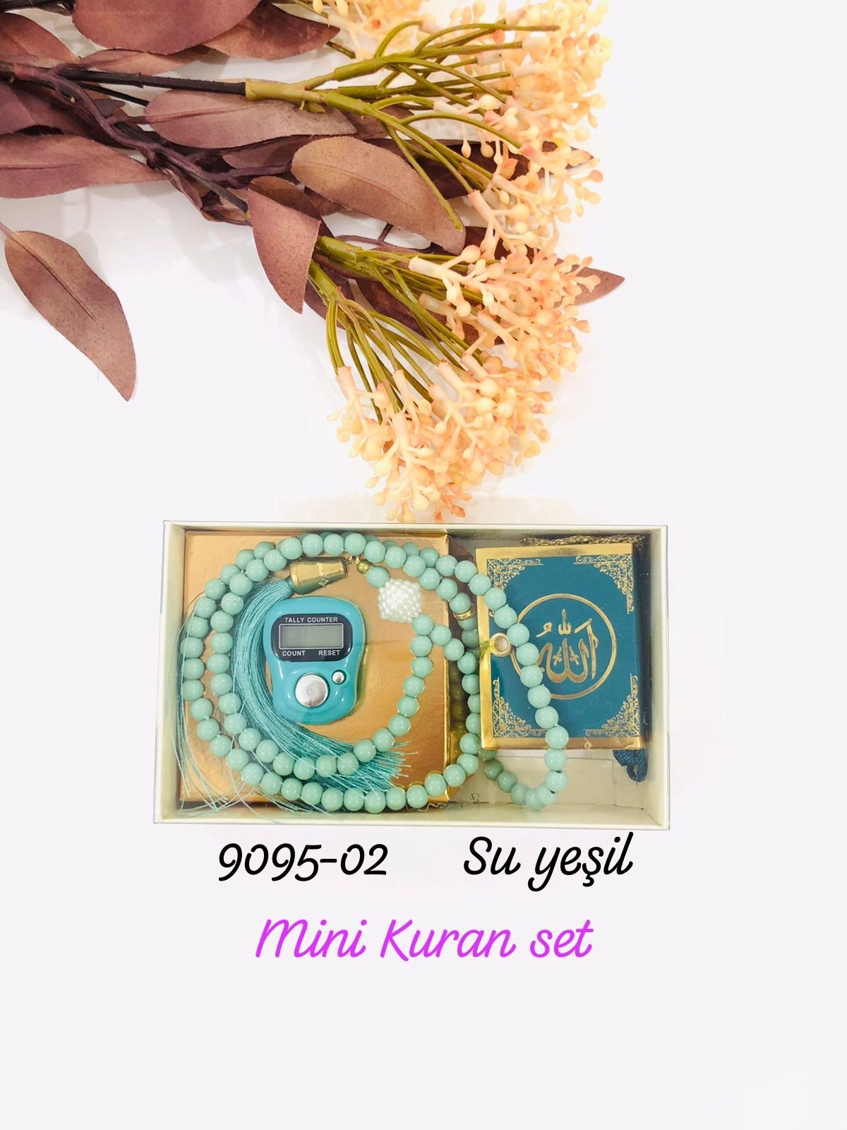 9095 Mini Kuran Tesbih Zikirmatik Set