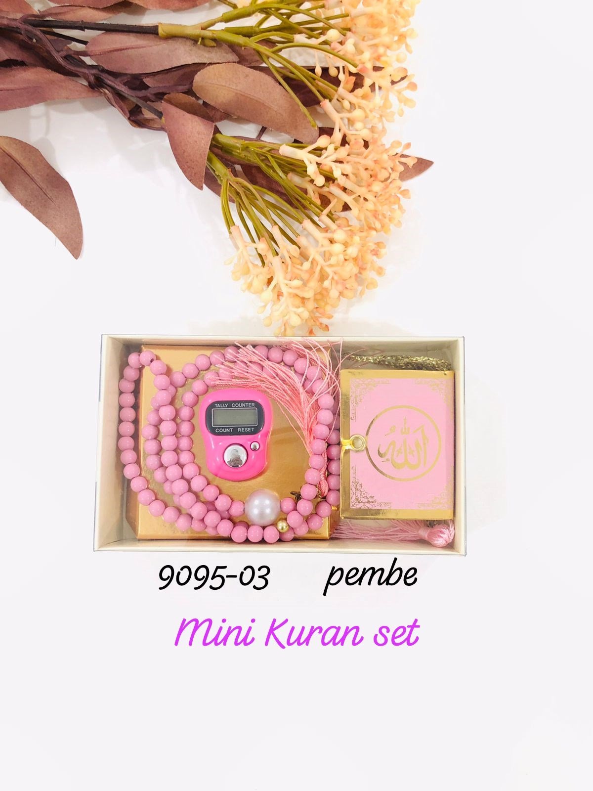 9095 Mini Kuran Tesbih Zikirmatik Set