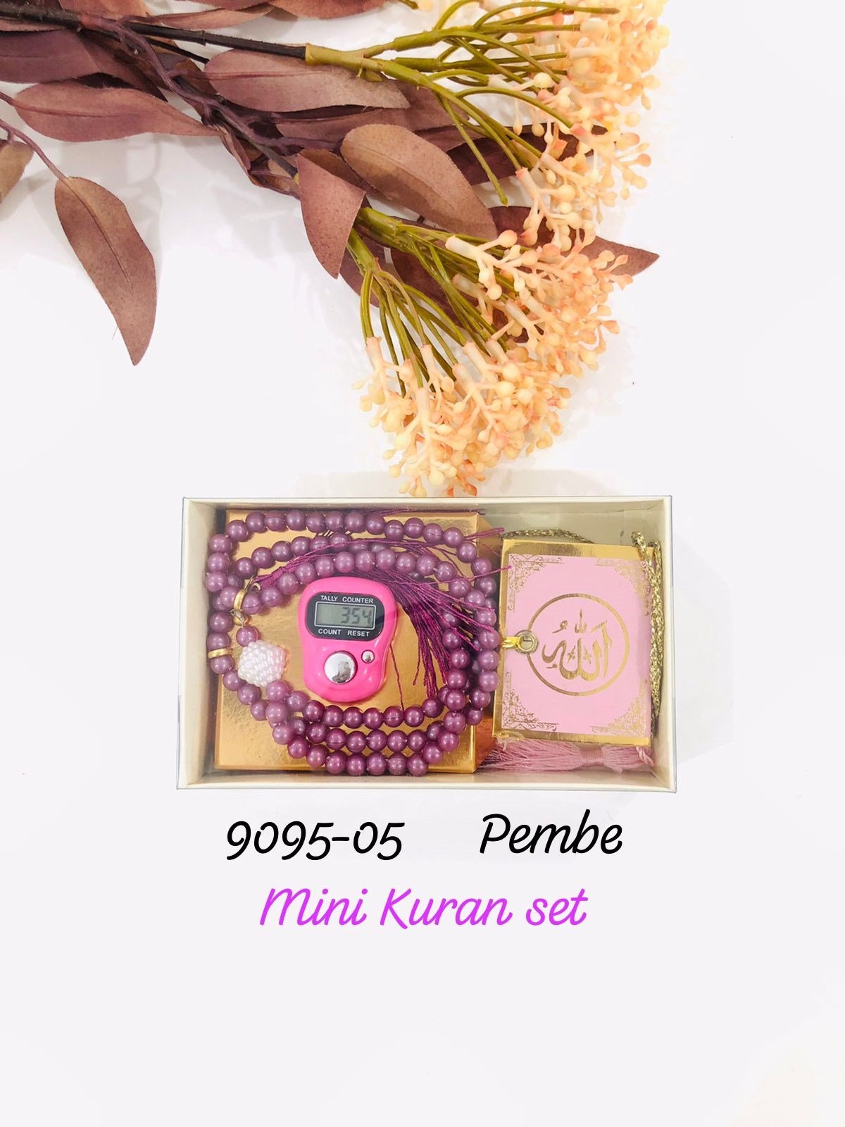 9095 Mini Kuran Tesbih Zikirmatik Set