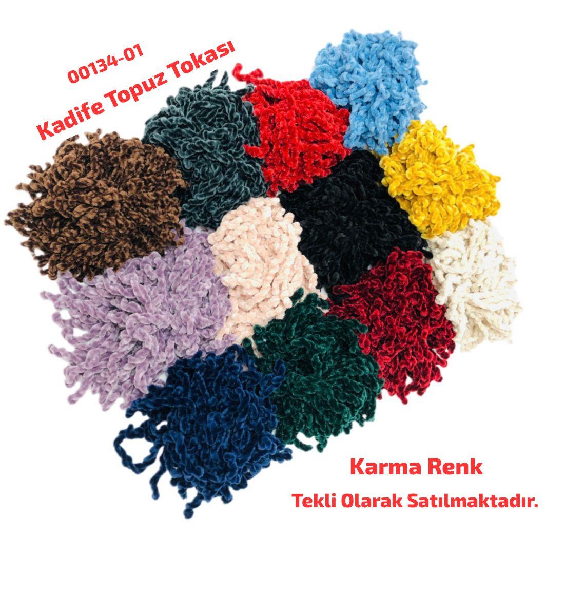 00134 Kadife Topuz Tokası