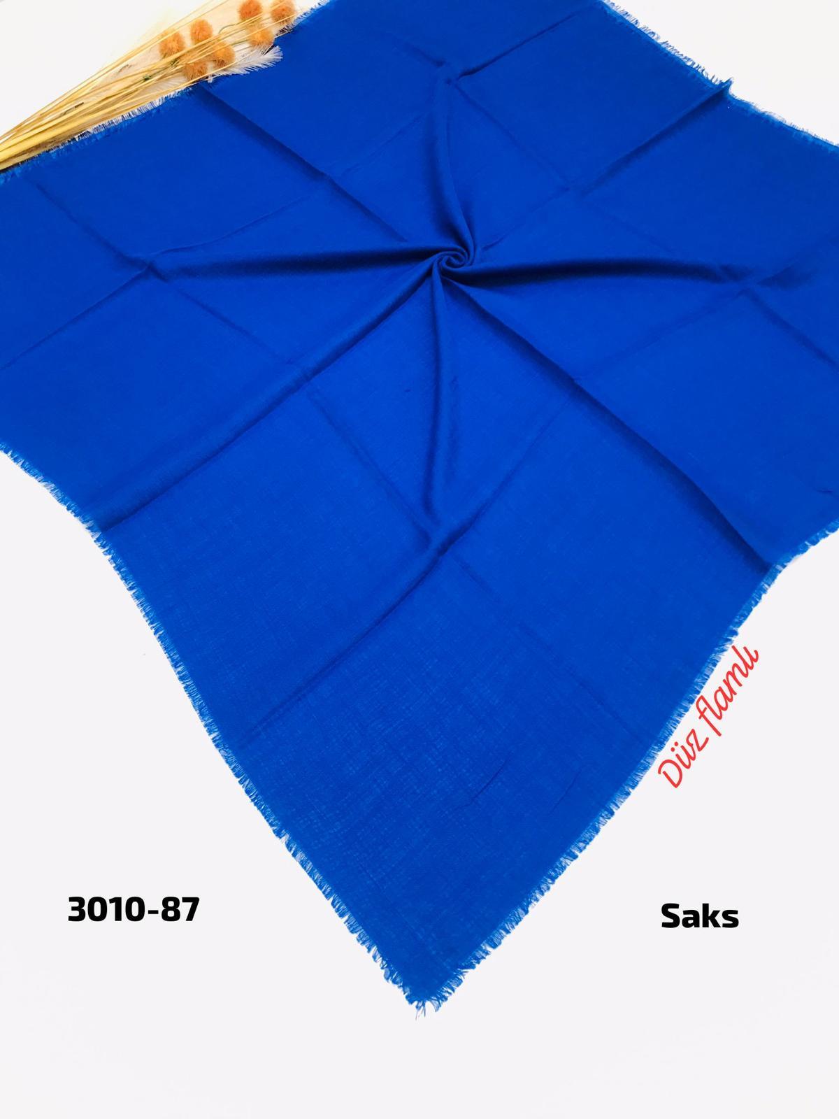3010 Düz Flamlı Eşarp
