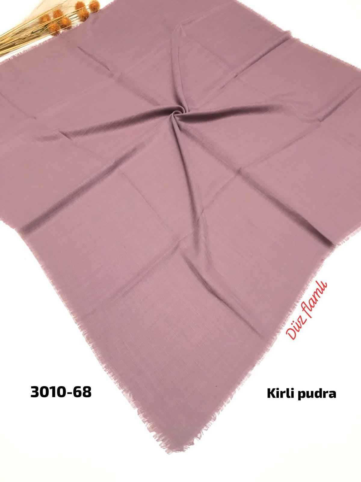 3010 Düz Flamlı Eşarp