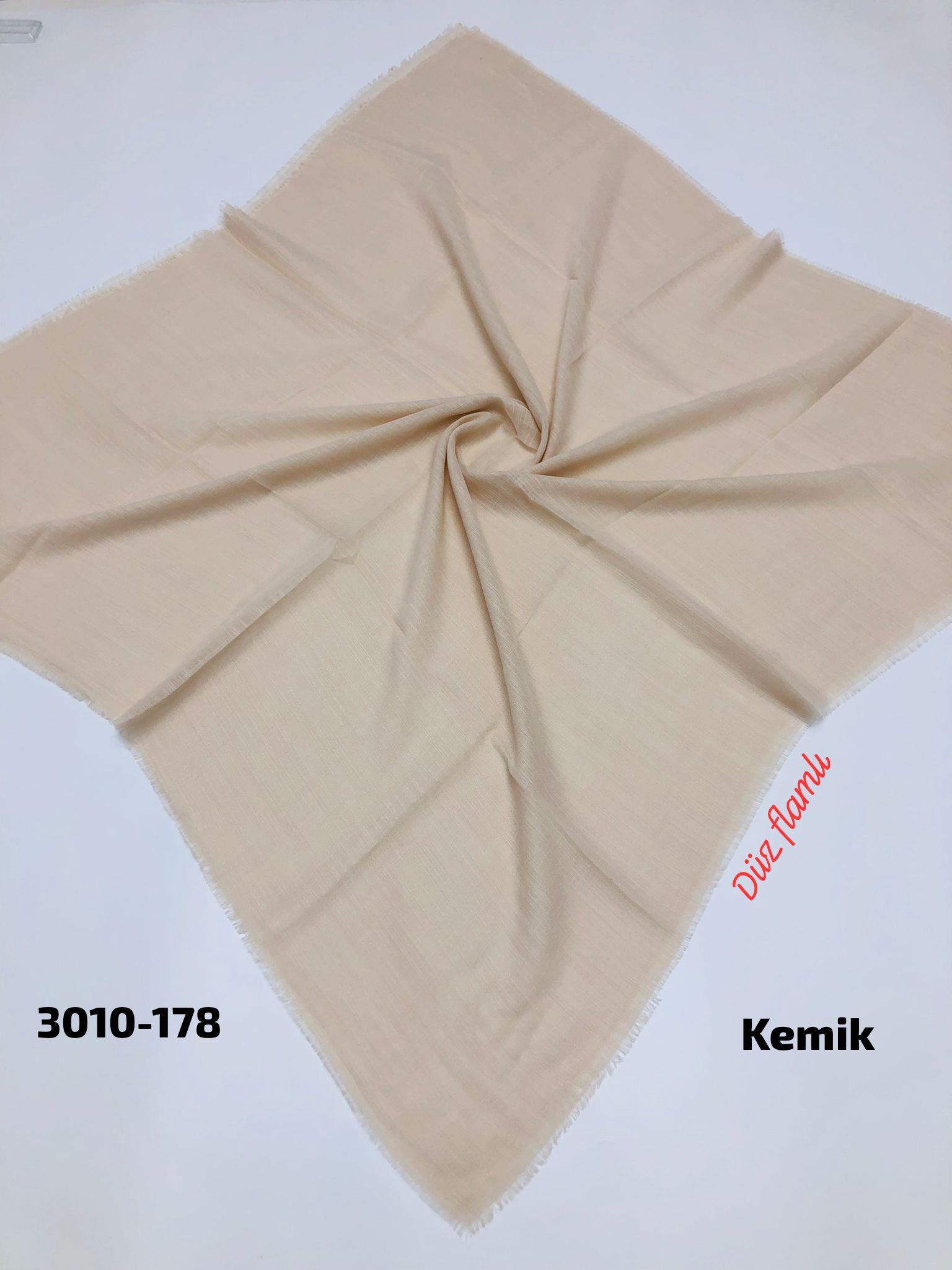 3010 Düz Flamlı Eşarp