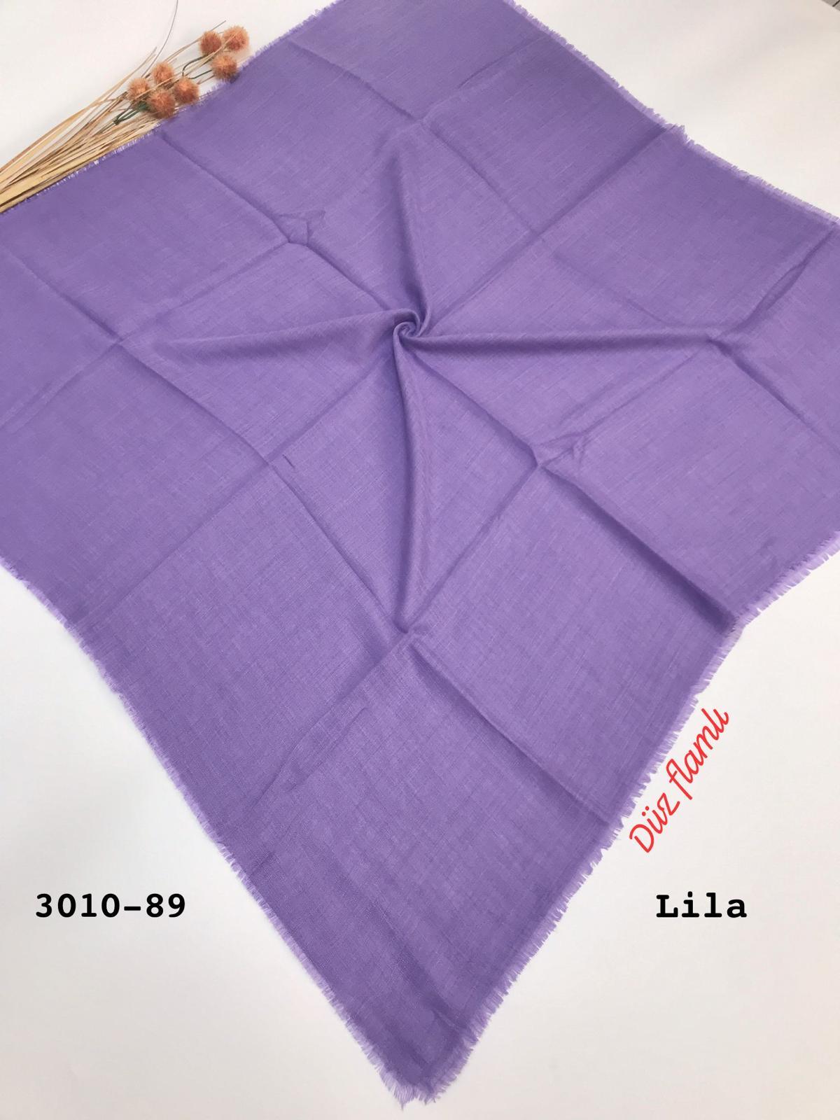 3010 Düz Flamlı Eşarp
