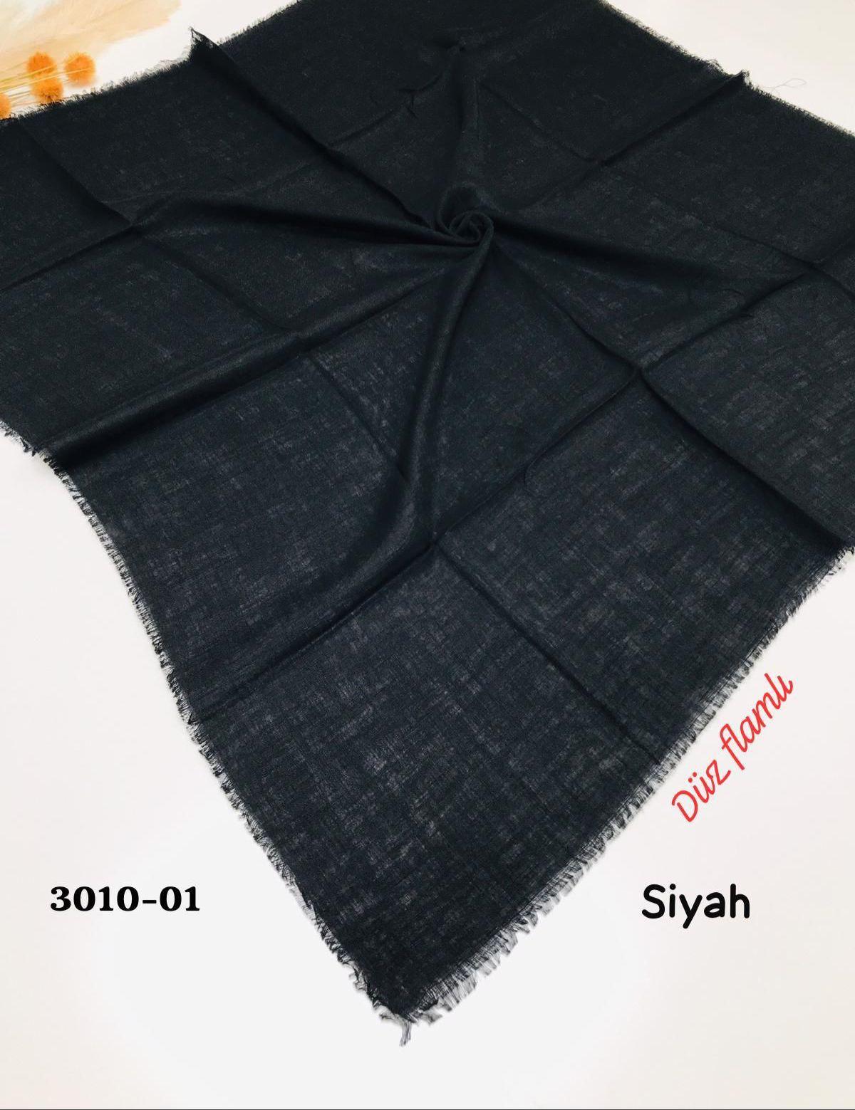 3010 Düz Flamlı Eşarp
