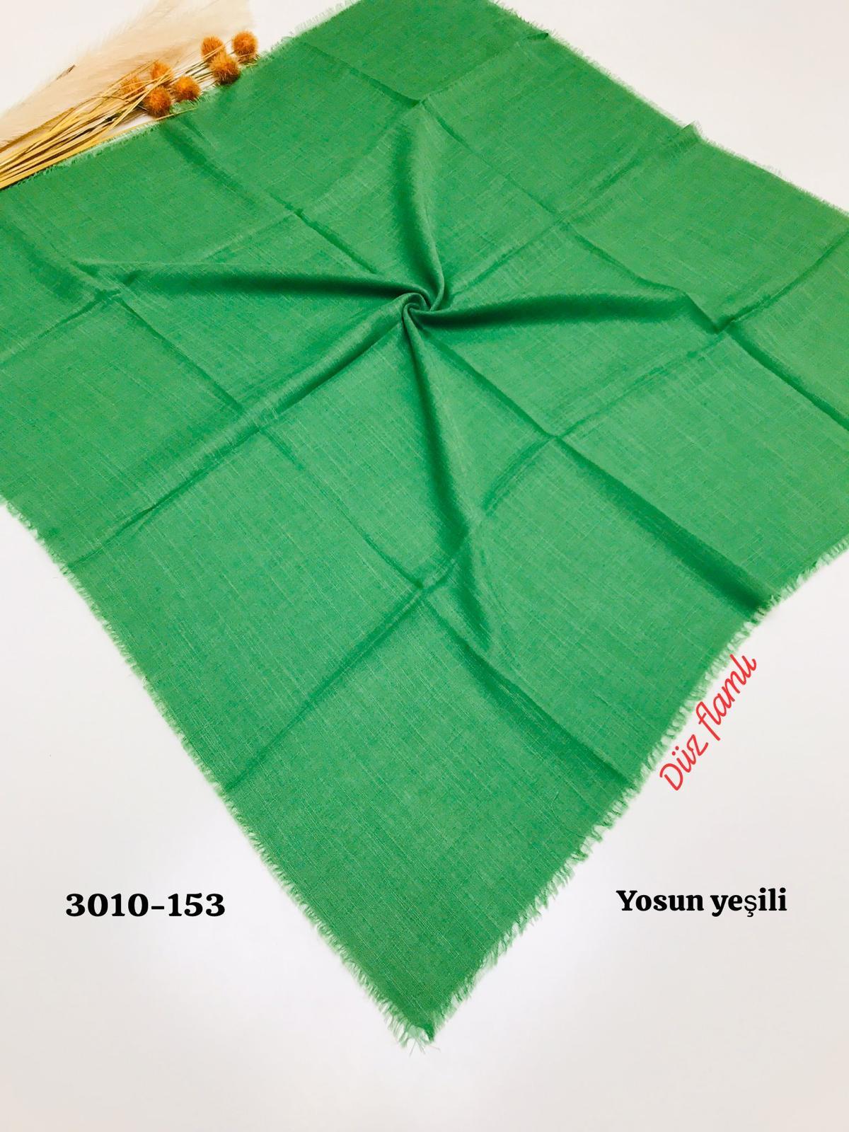 3010 Düz Flamlı Eşarp