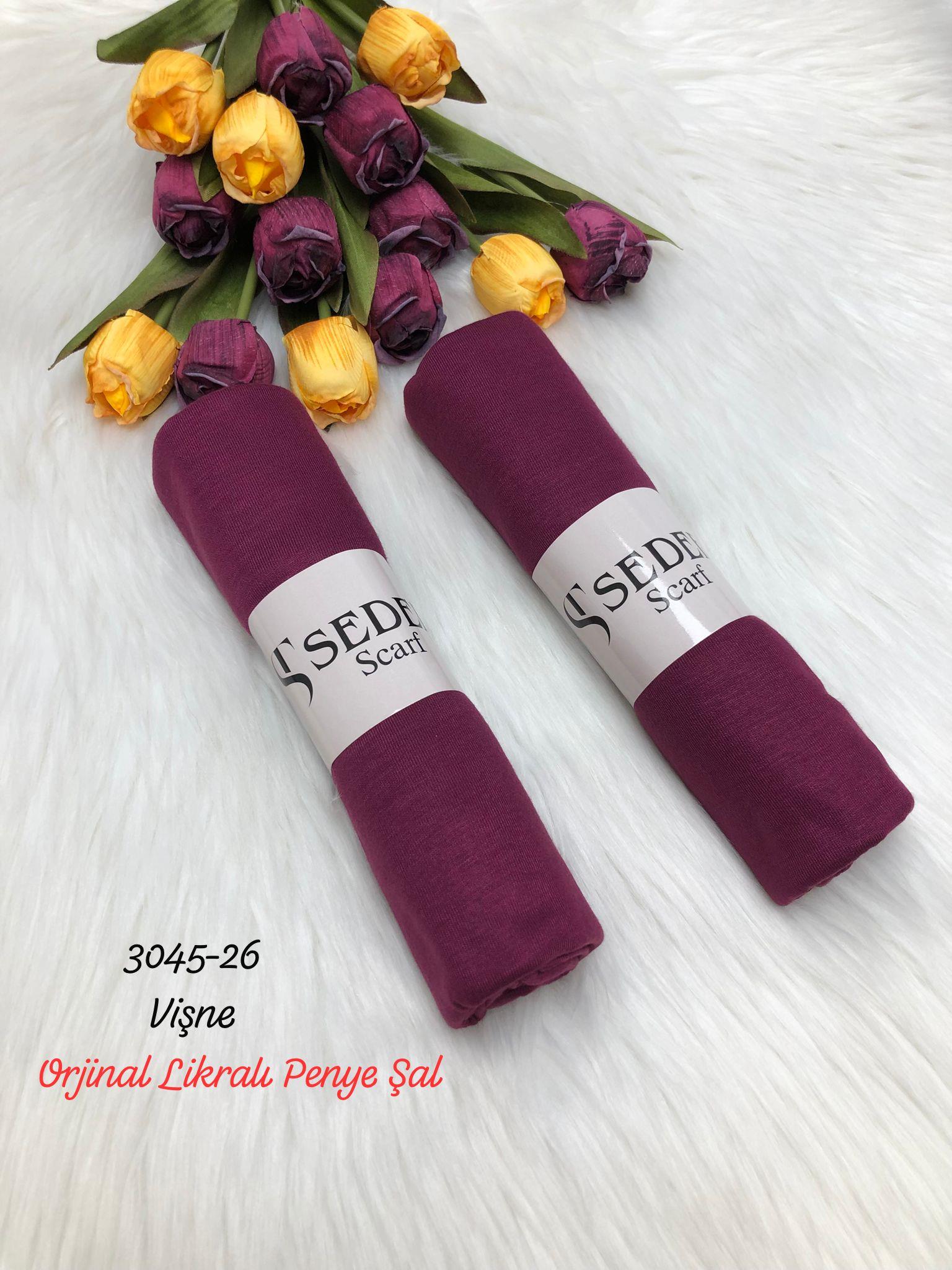 3045 Lüks Likralı Penye Şal