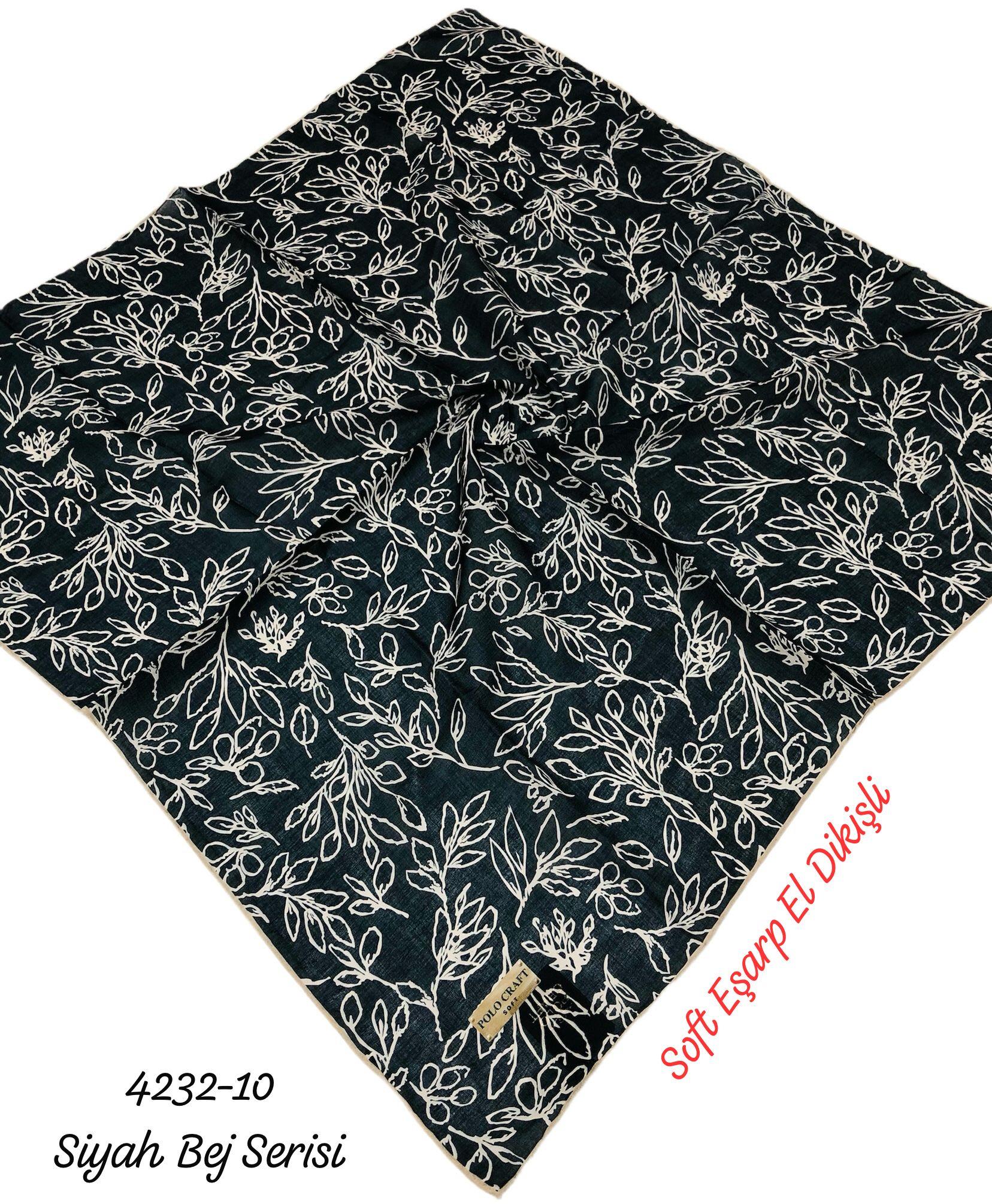 4232 Soft Eşarp El Dikişli