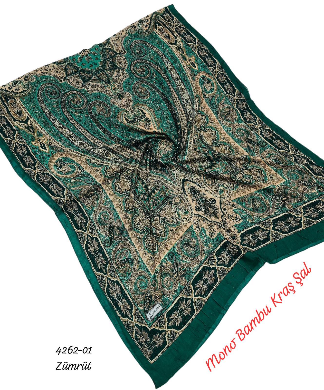 4262 Mono Bambu Kraş Şal