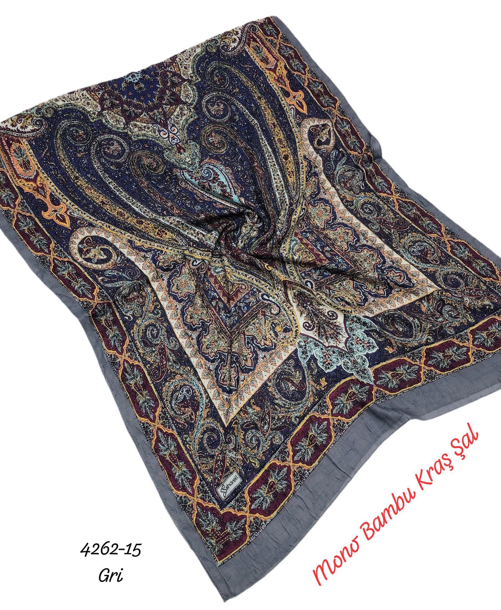 4262 Mono Bambu Kraş Şal