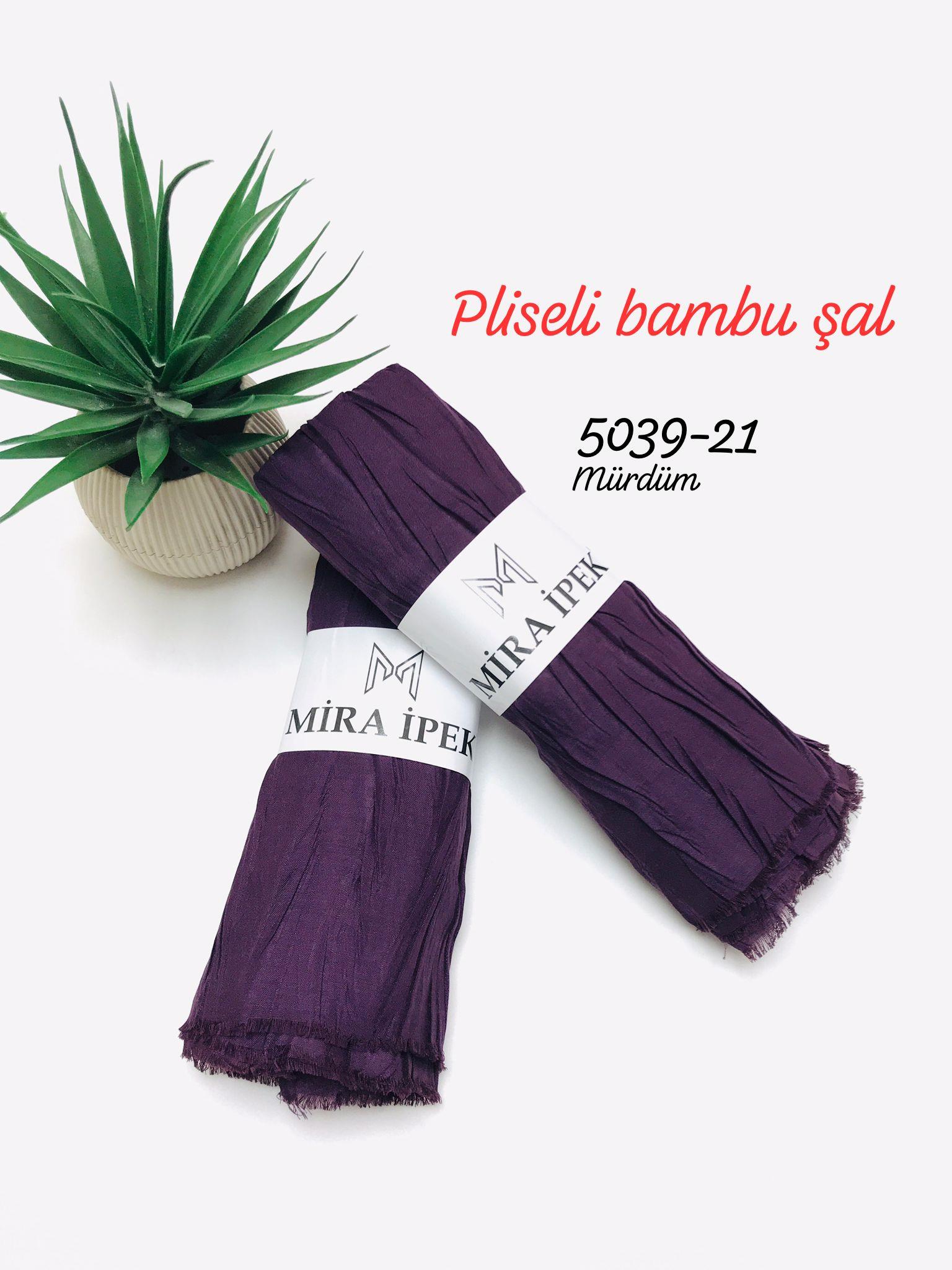 5039 Pliseli Bambu Şal