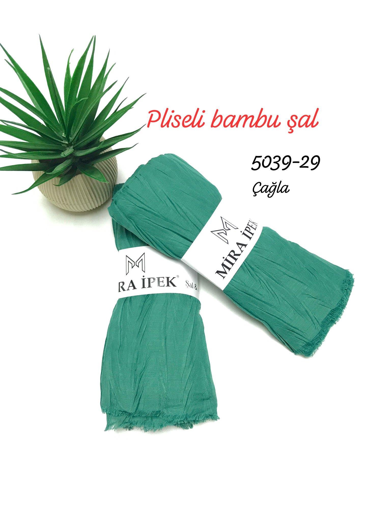 5039 Pliseli Bambu Şal