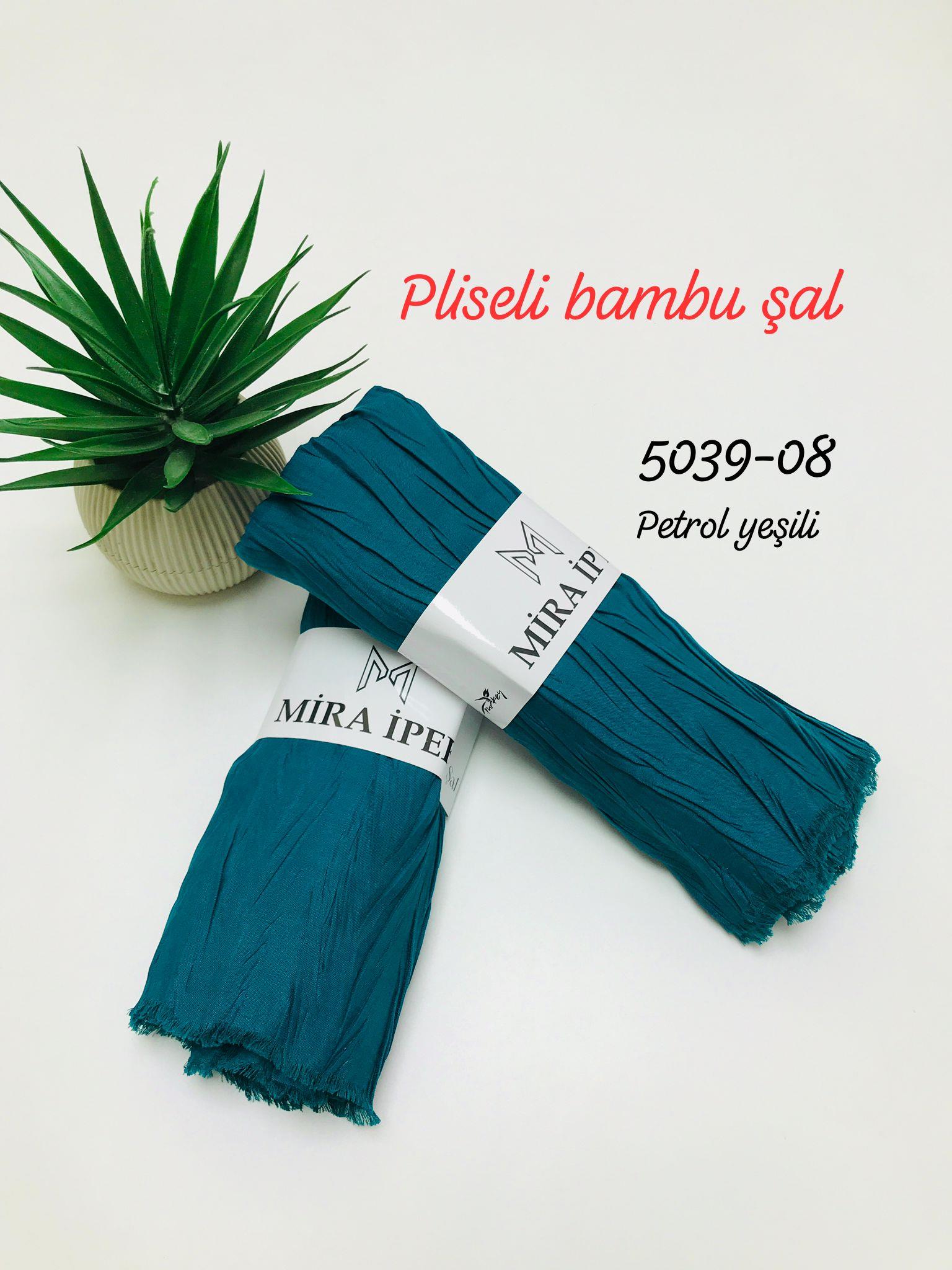 5039 Pliseli Bambu Şal