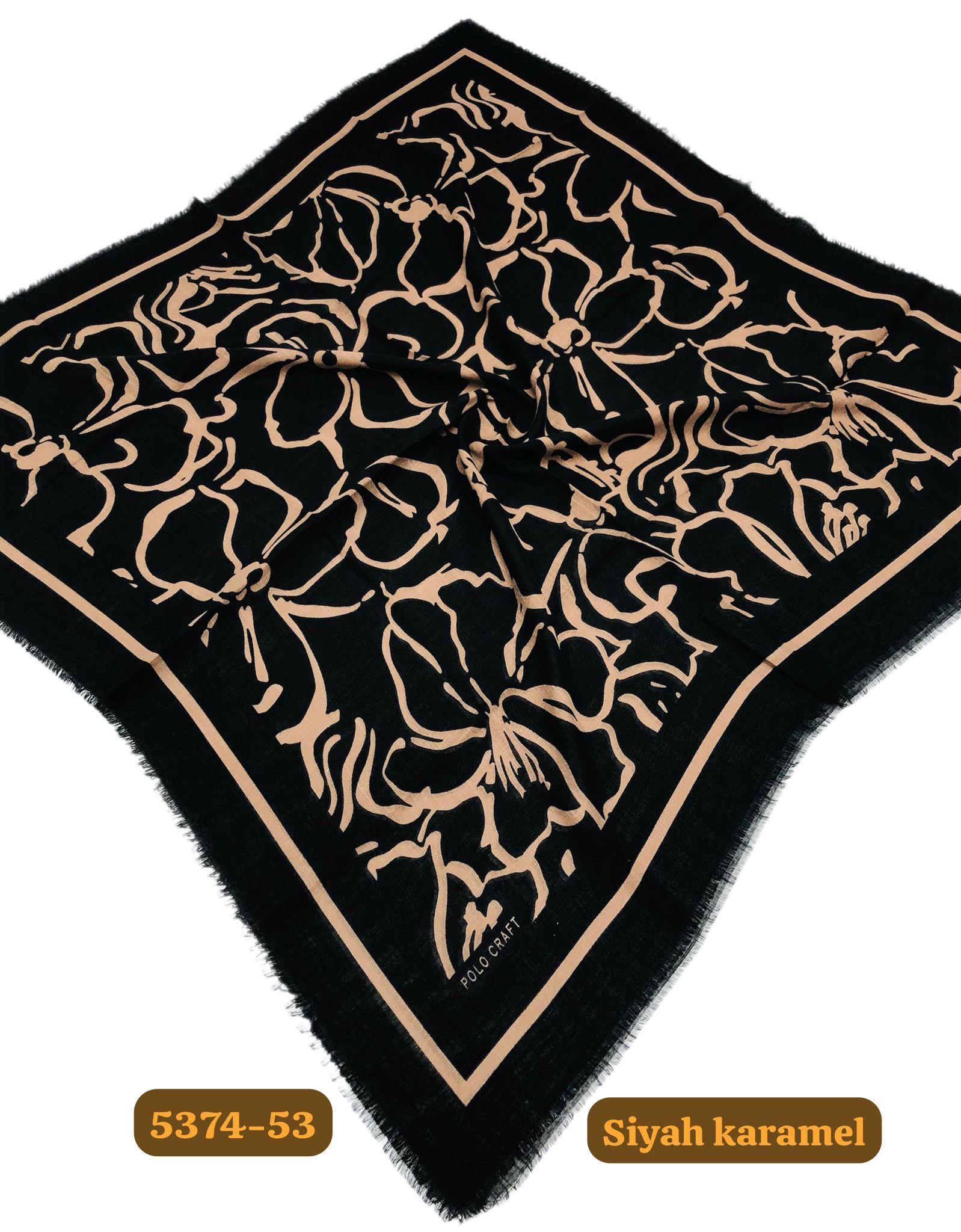 5374 Flamlı  Pamuk Eşarp