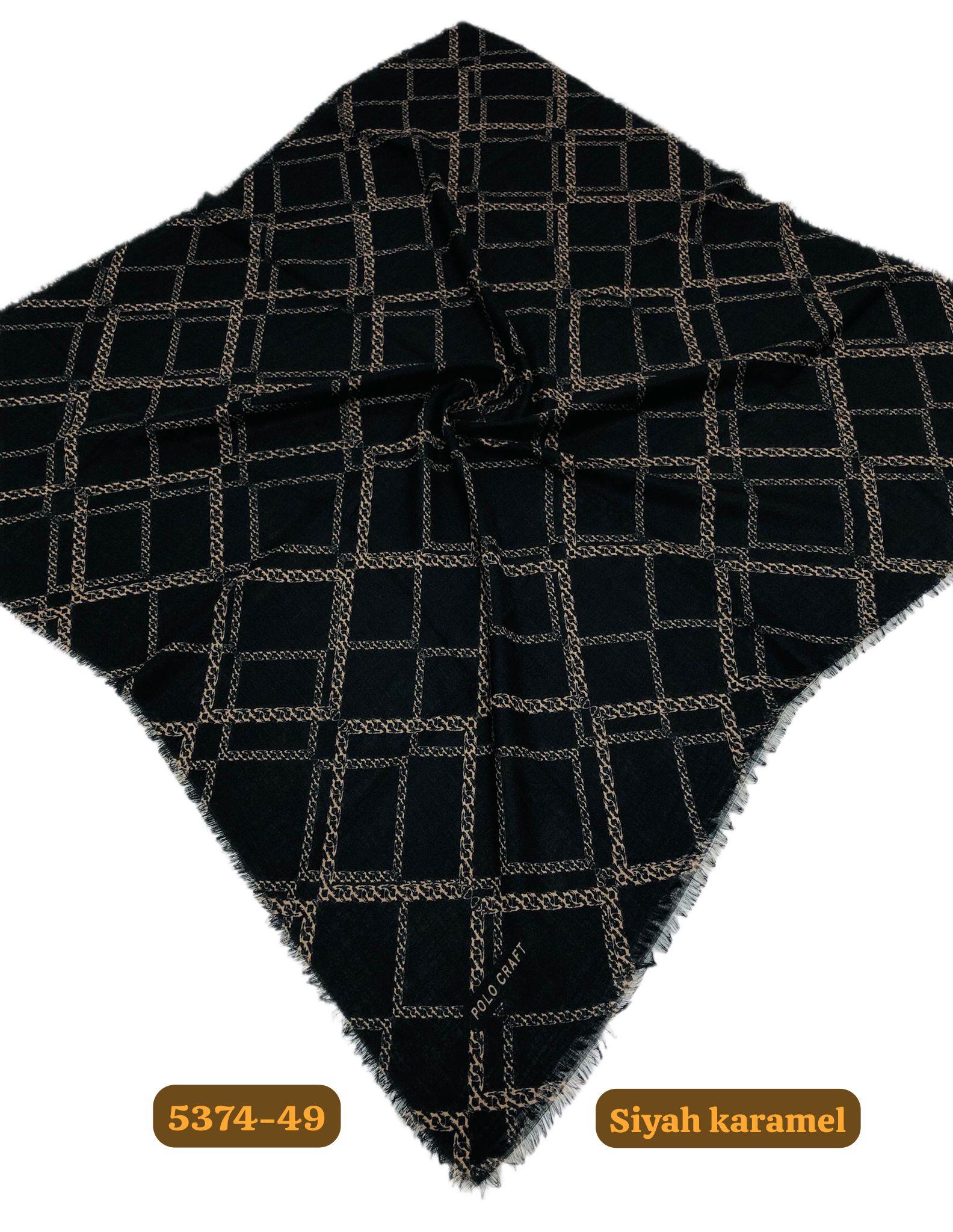 5374 Flamlı  Pamuk Eşarp