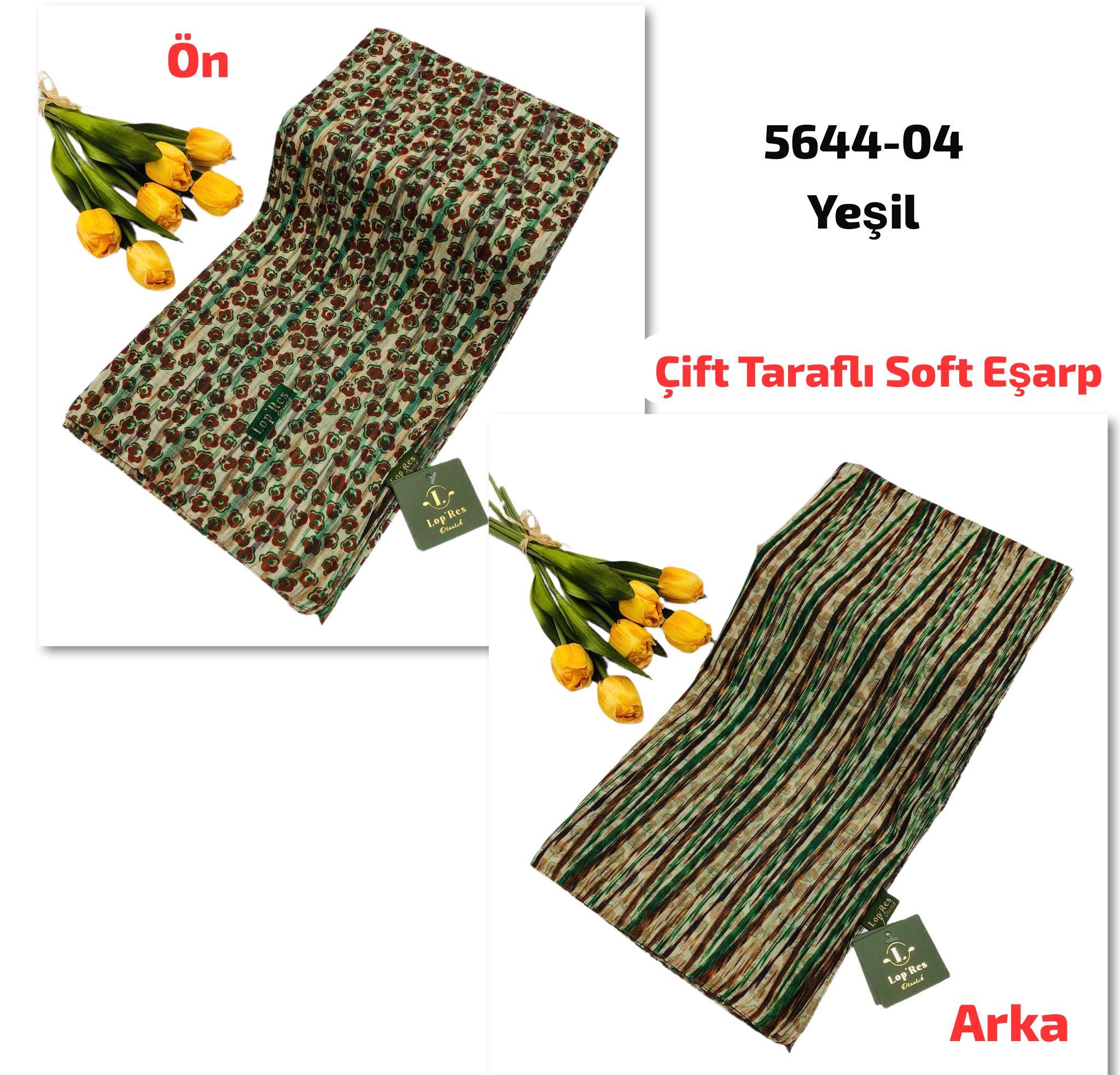 5644 Lop'Res Çift Taraflı Soft Eşarp
