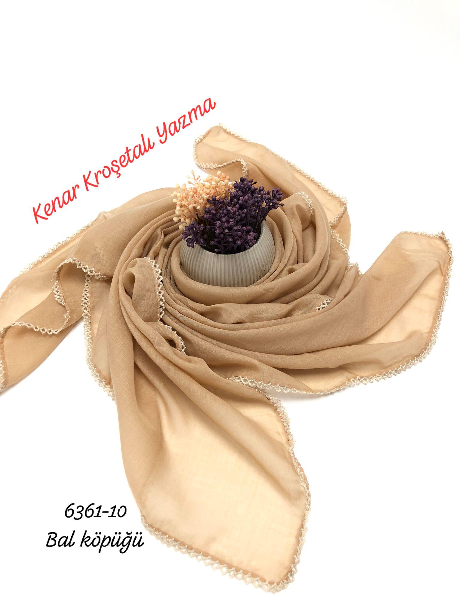 6361 Düz Kenar Kroşetalı (Tığlı ) Yazma