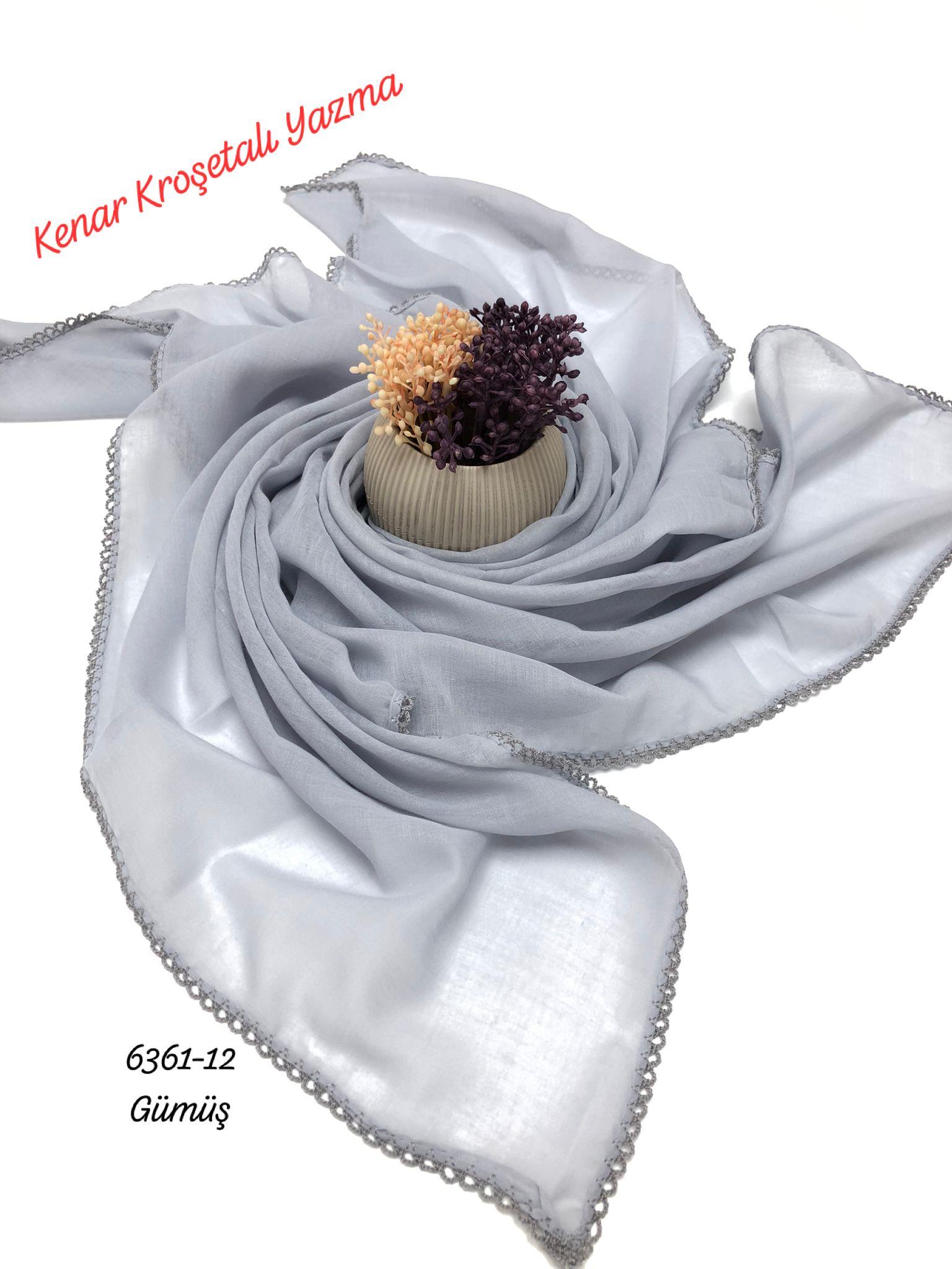 6361 Düz Kenar Kroşetalı (Tığlı ) Yazma