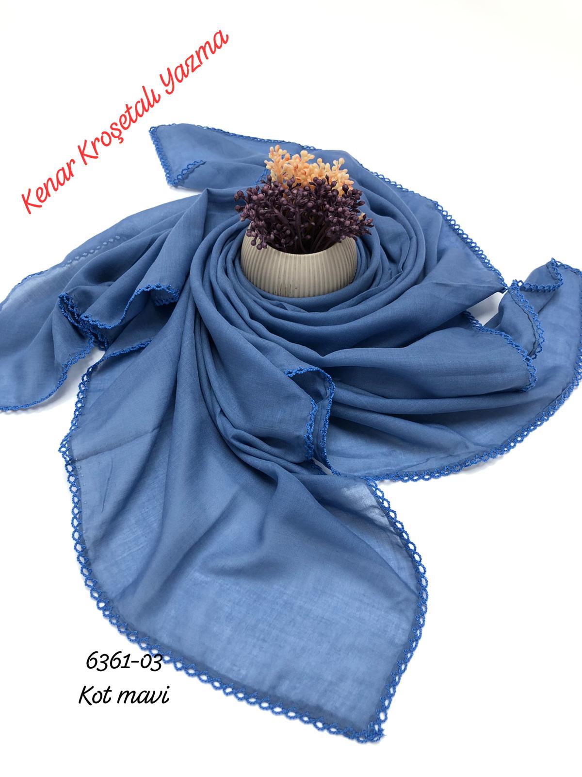 6361 Düz Kenar Kroşetalı (Tığlı ) Yazma