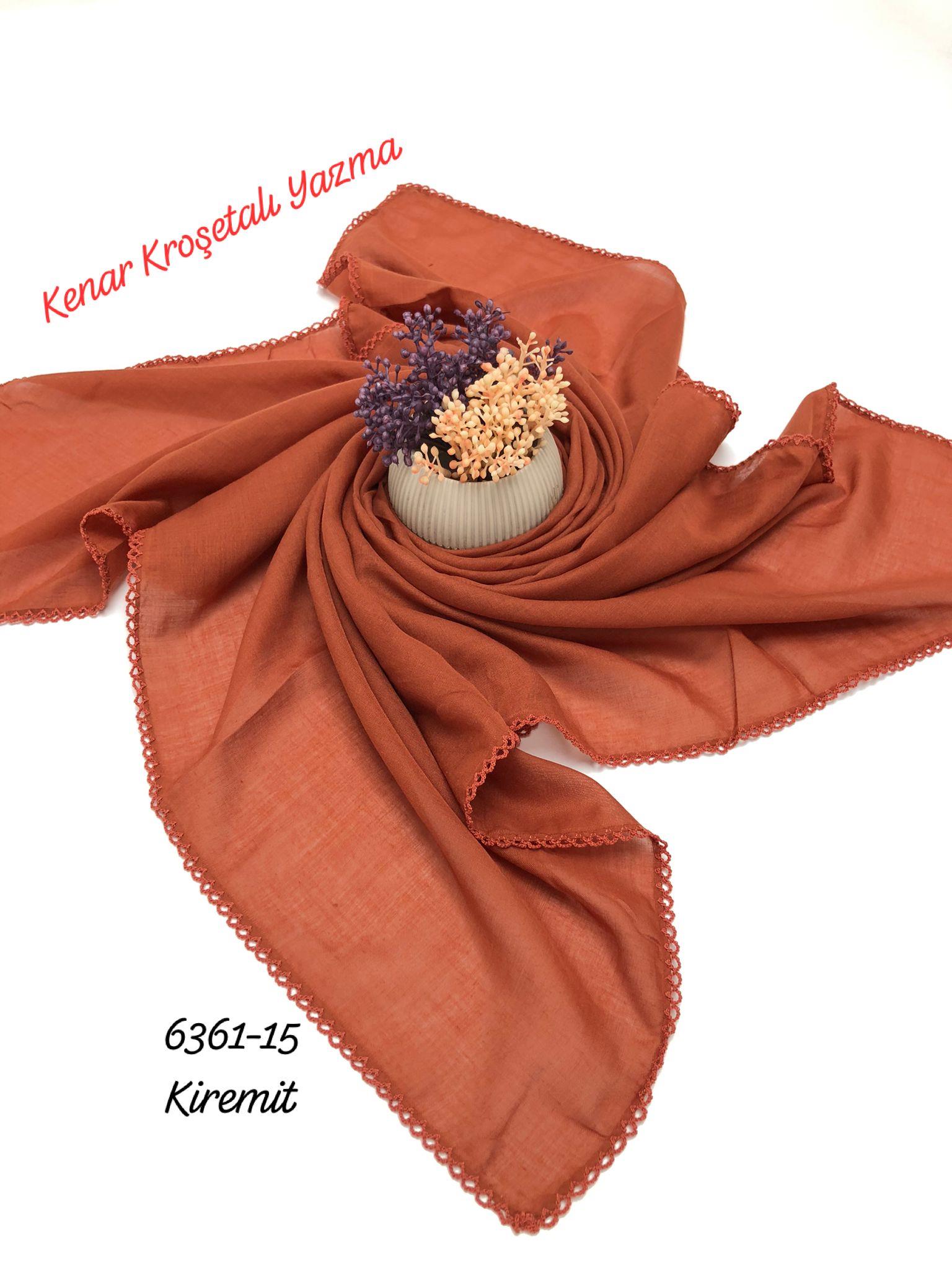 6361 Düz Kenar Kroşetalı (Tığlı ) Yazma