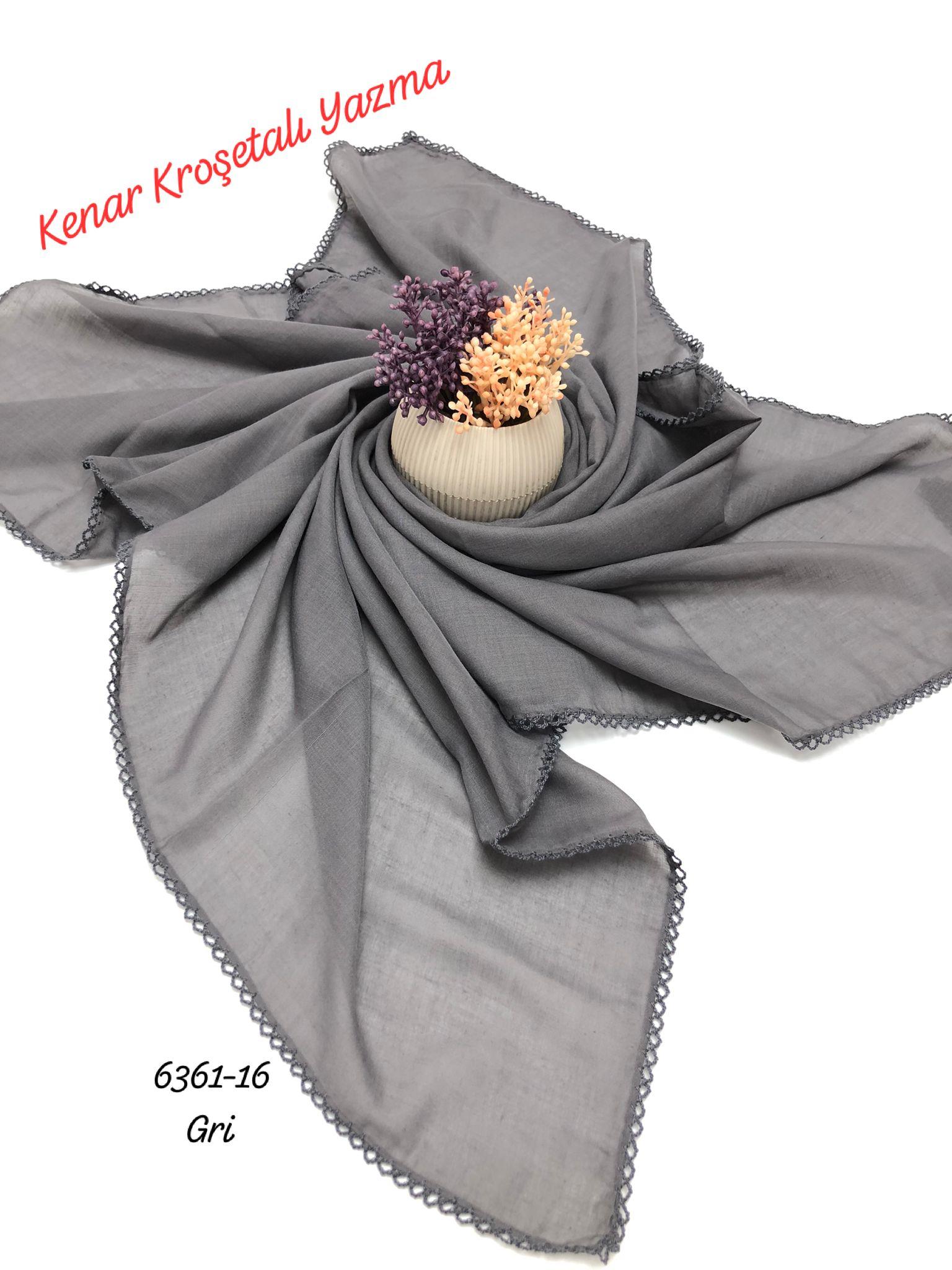 6361 Düz Kenar Kroşetalı (Tığlı ) Yazma