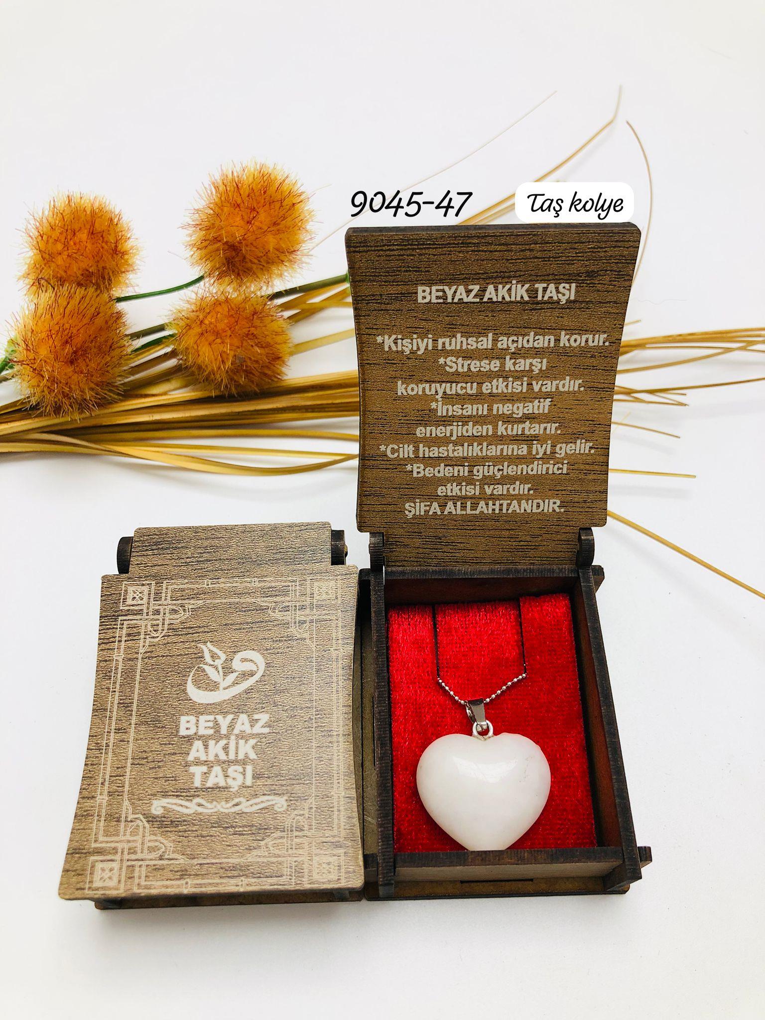 9045 Kutulu Taş Kolye