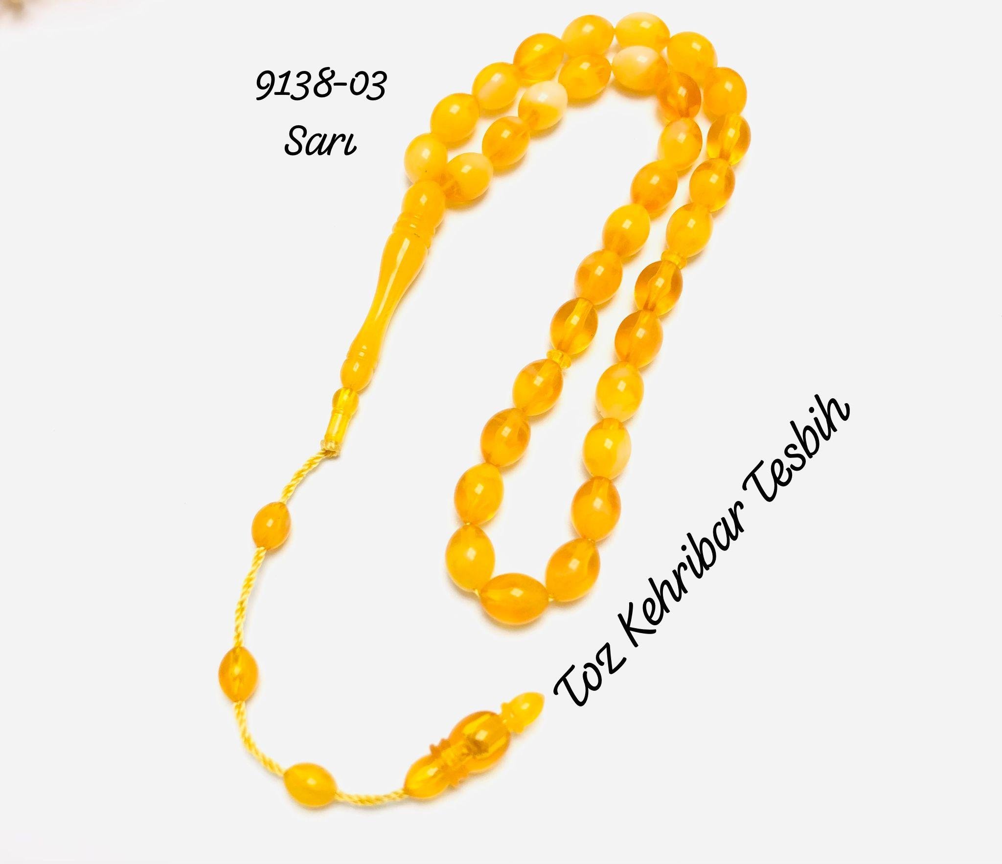 9138 Toz Kehribar Tesbih