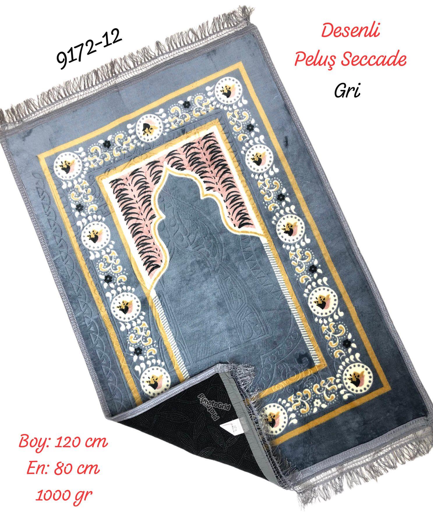 9172 Desenli Peluş Seccade