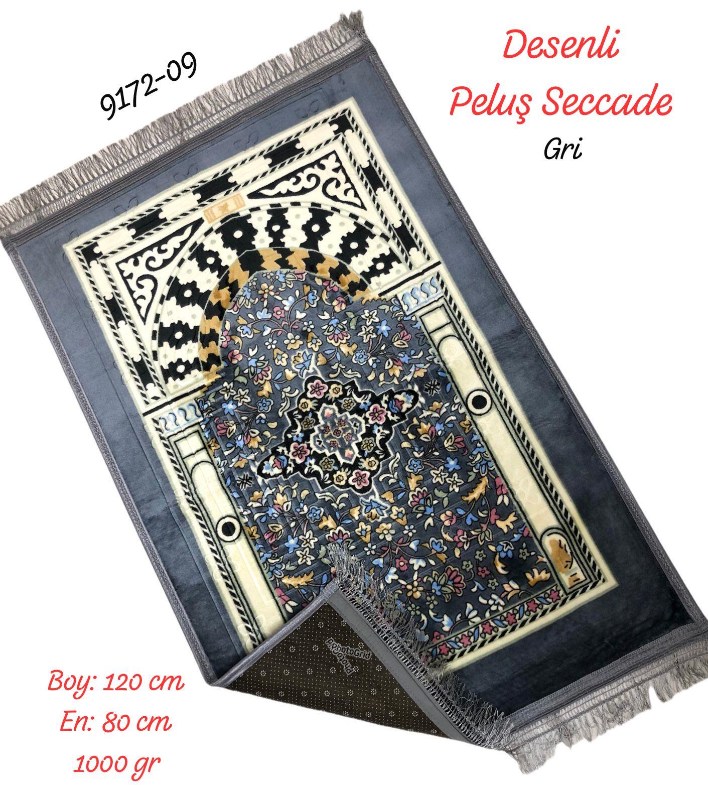 9172 Desenli Peluş Seccade