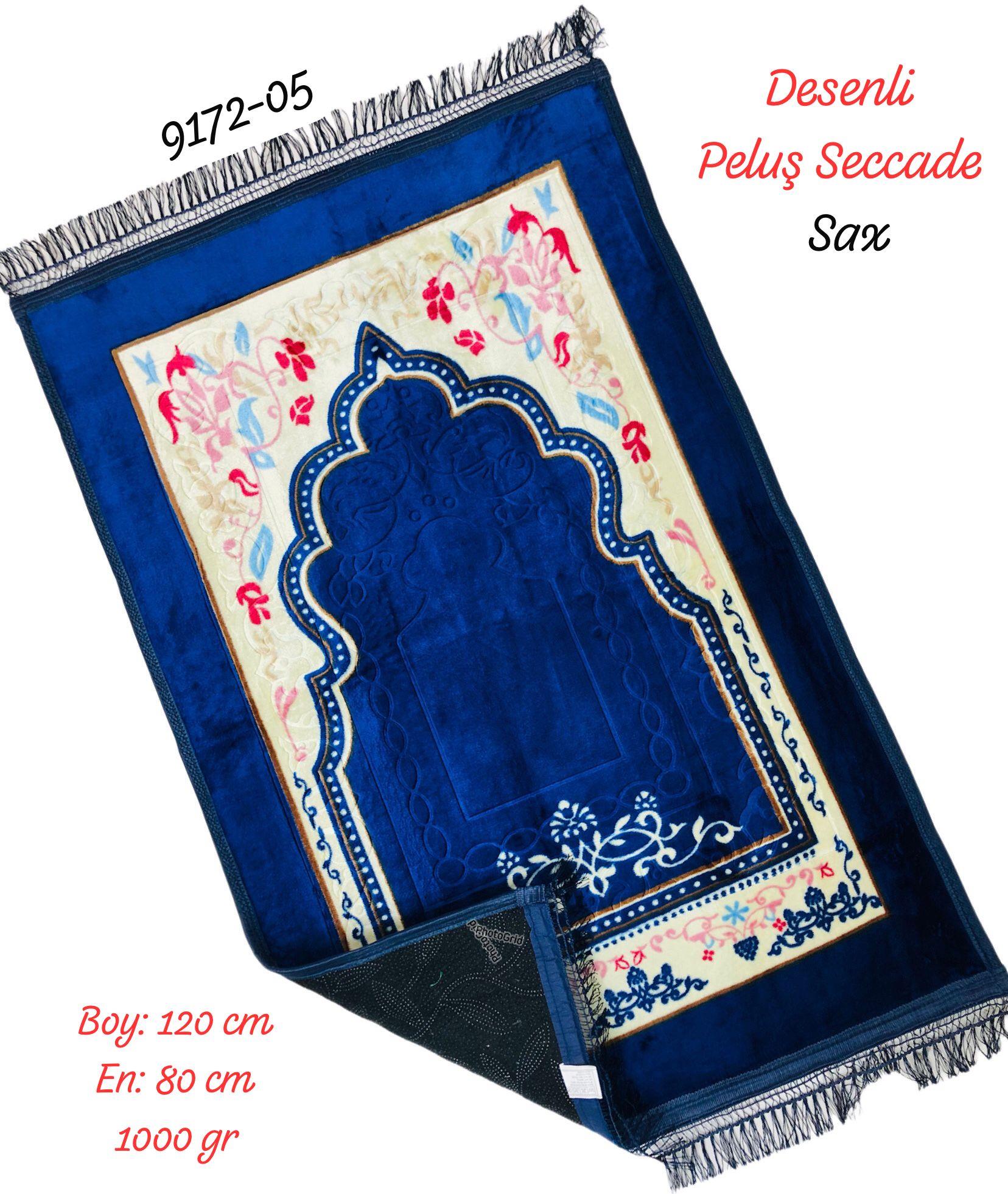 9172 Desenli Peluş Seccade