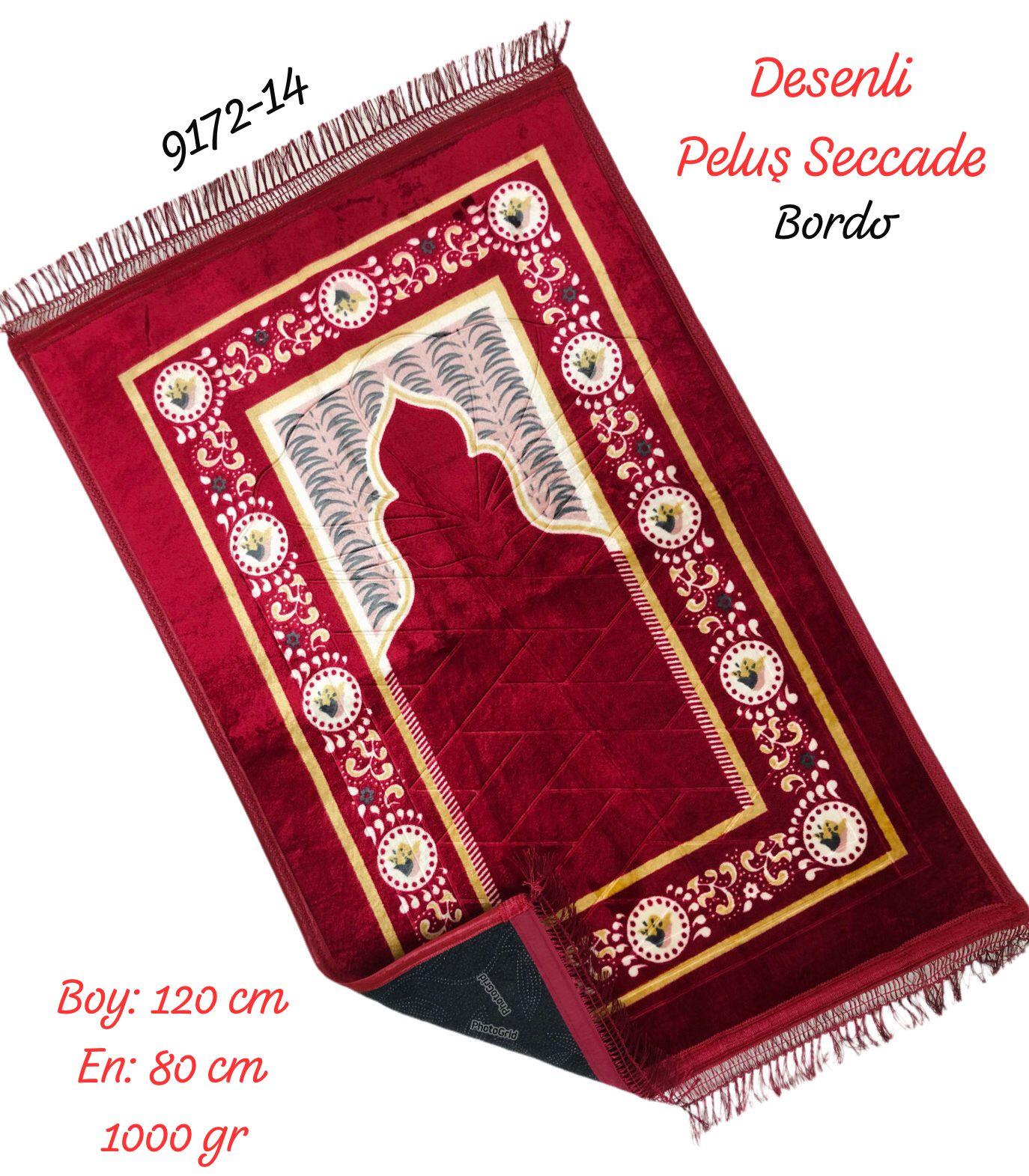 9172 Desenli Peluş Seccade