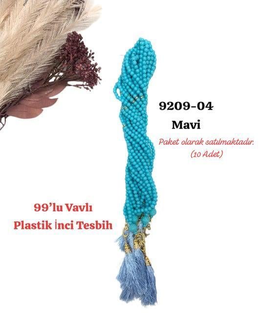 9209 99'lu Vavlı Plastik Tesbih