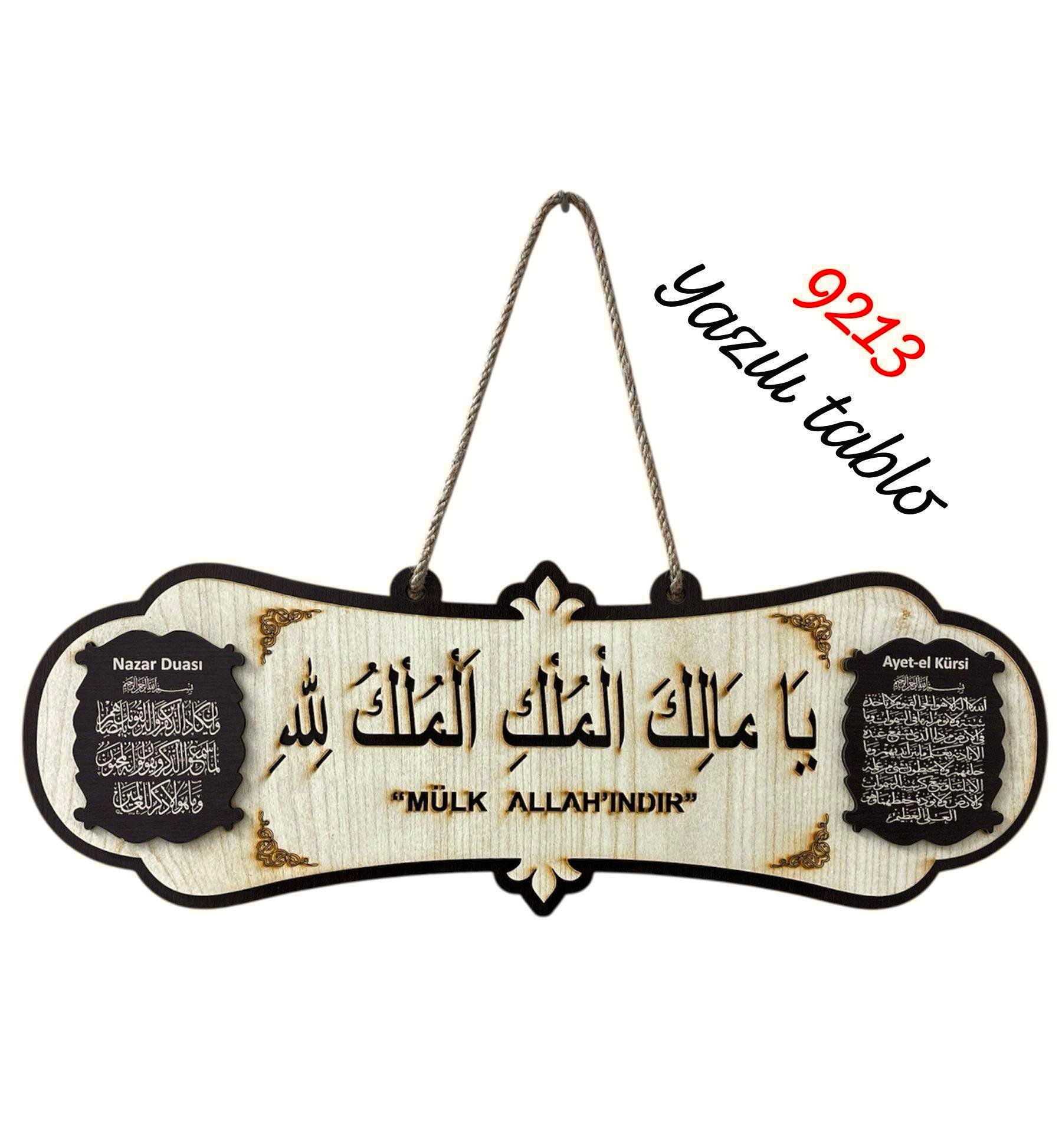 9213 Yazılı Tablo
