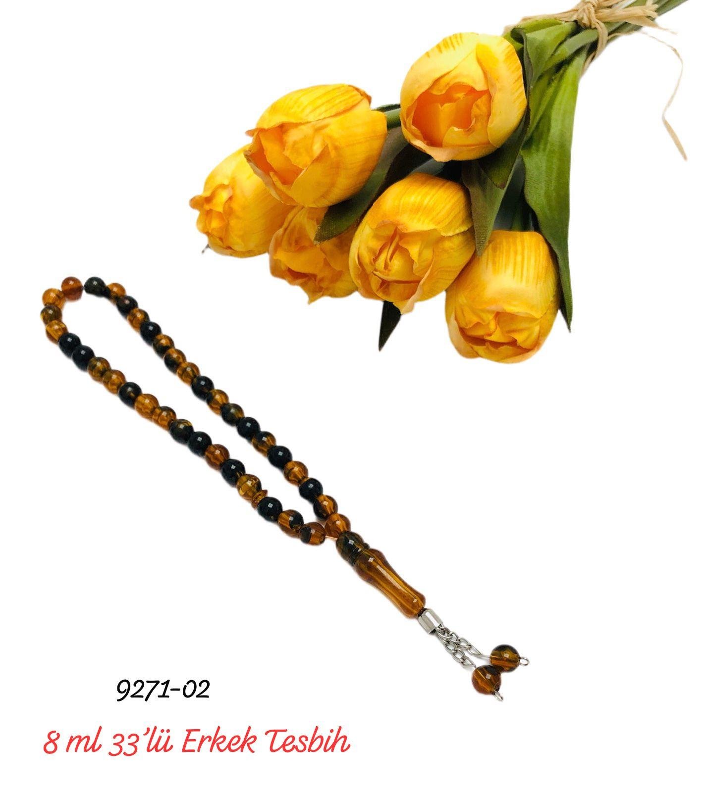 9271 Tekli 8'mm 33'lü Erkek Tesbihi