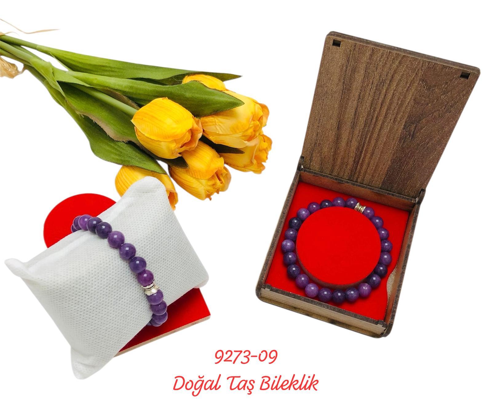 9273 Kutulu Doğal Taş Bileklik