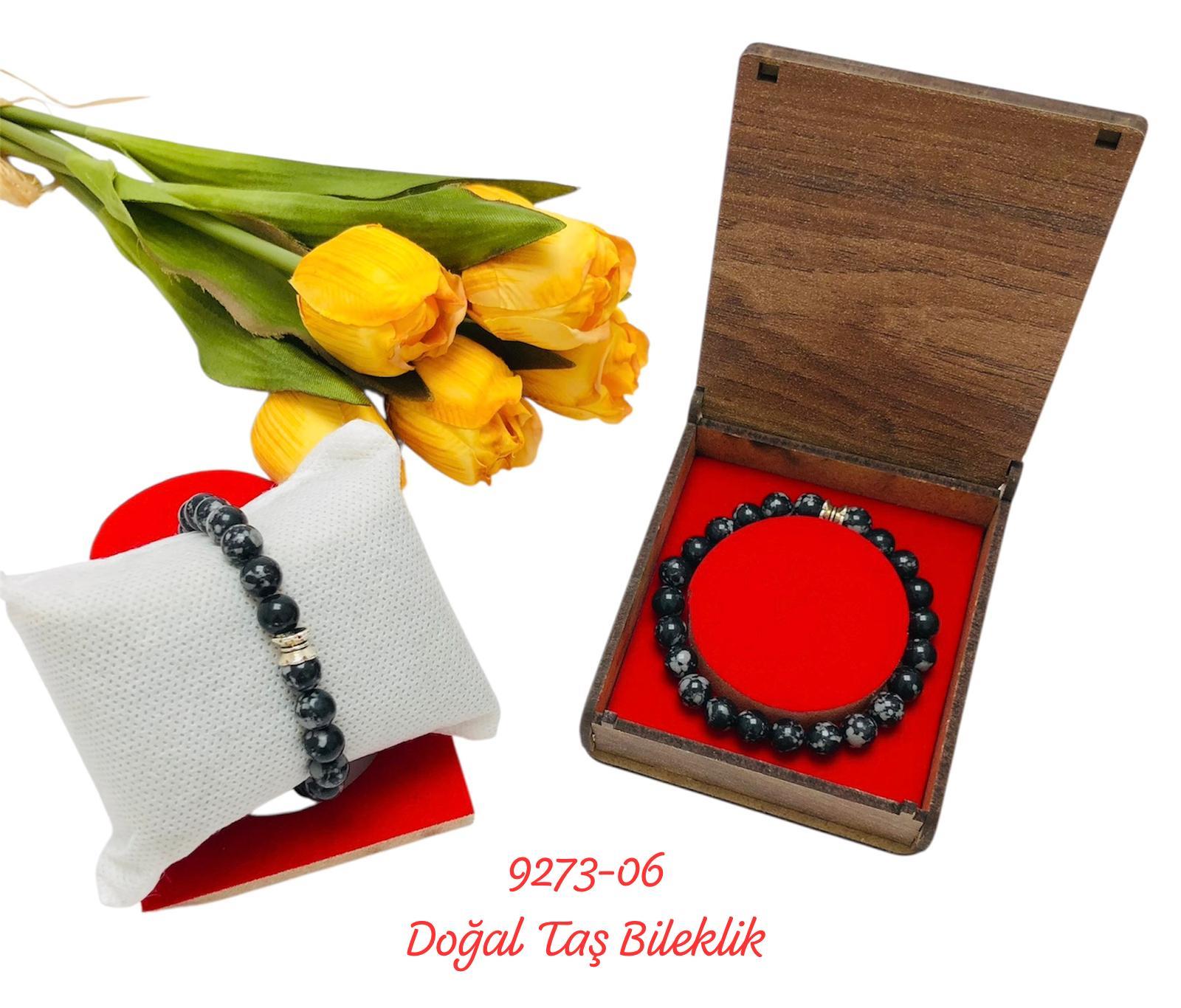 9273 Kutulu Doğal Taş Bileklik