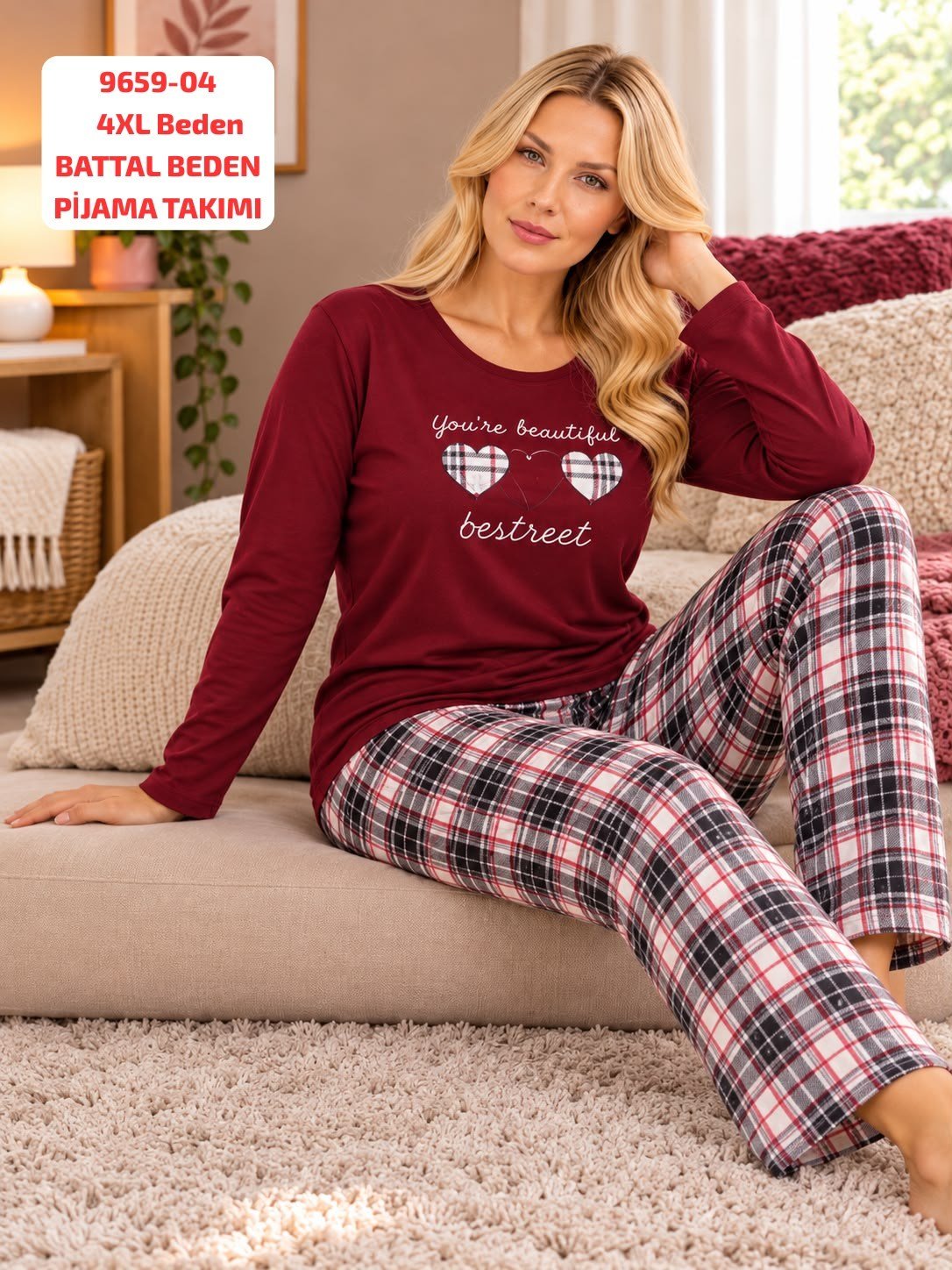 Battal Kadın Pijama