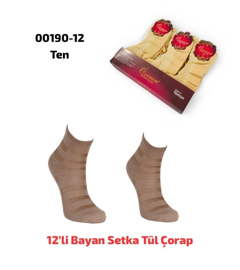 Bayan Setka Tül Çorap