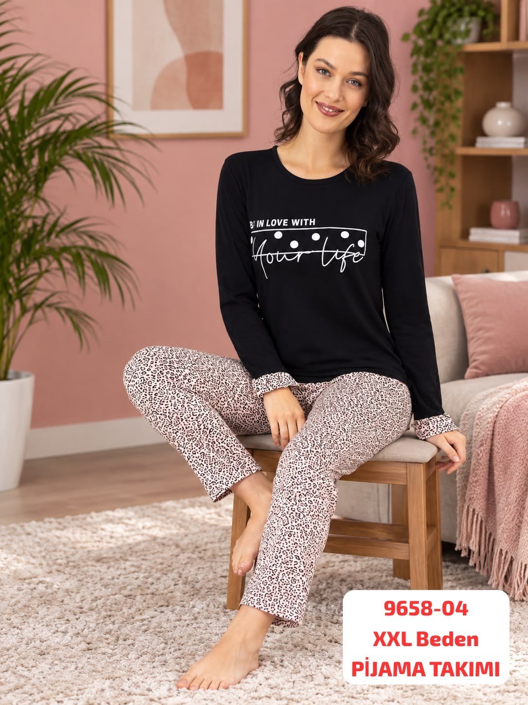 Viskon Pijama Takımı