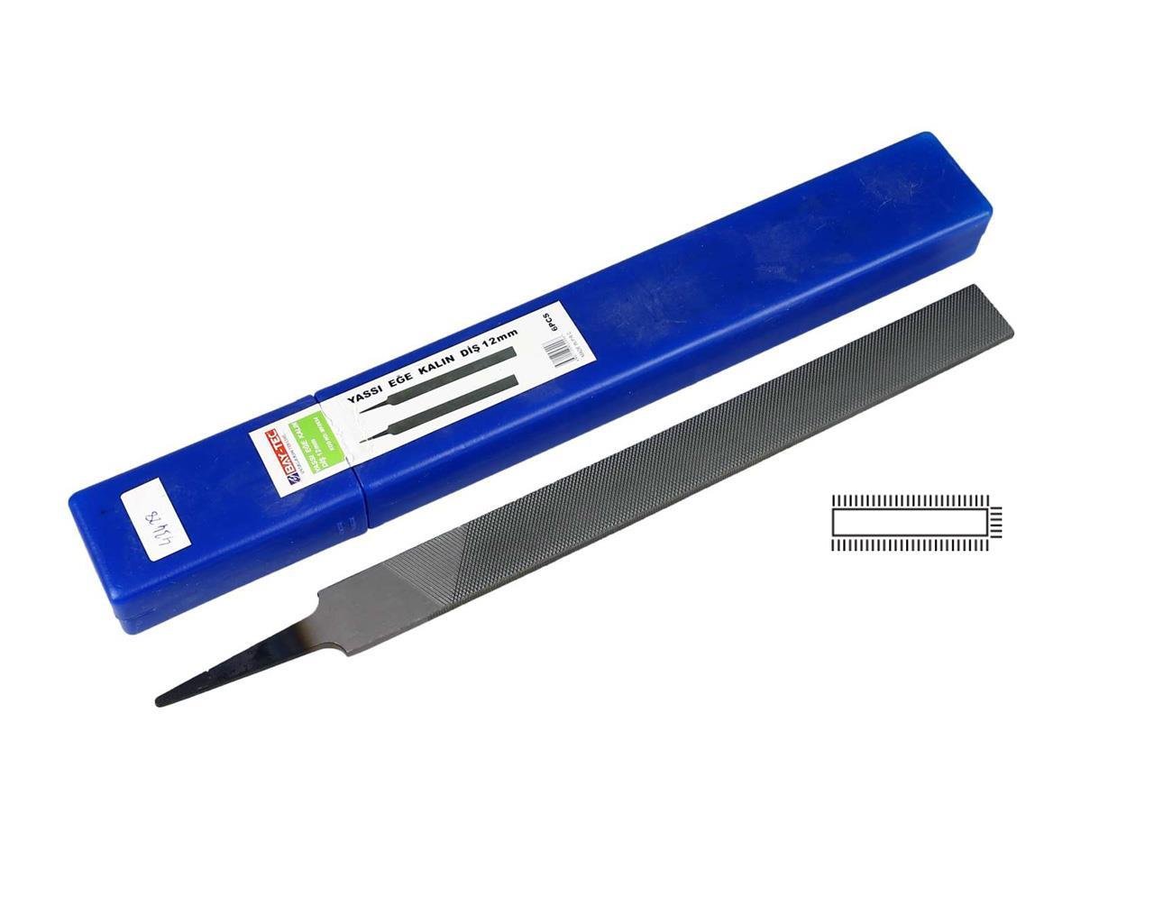 Yassı Eğe Kalın Diş 10