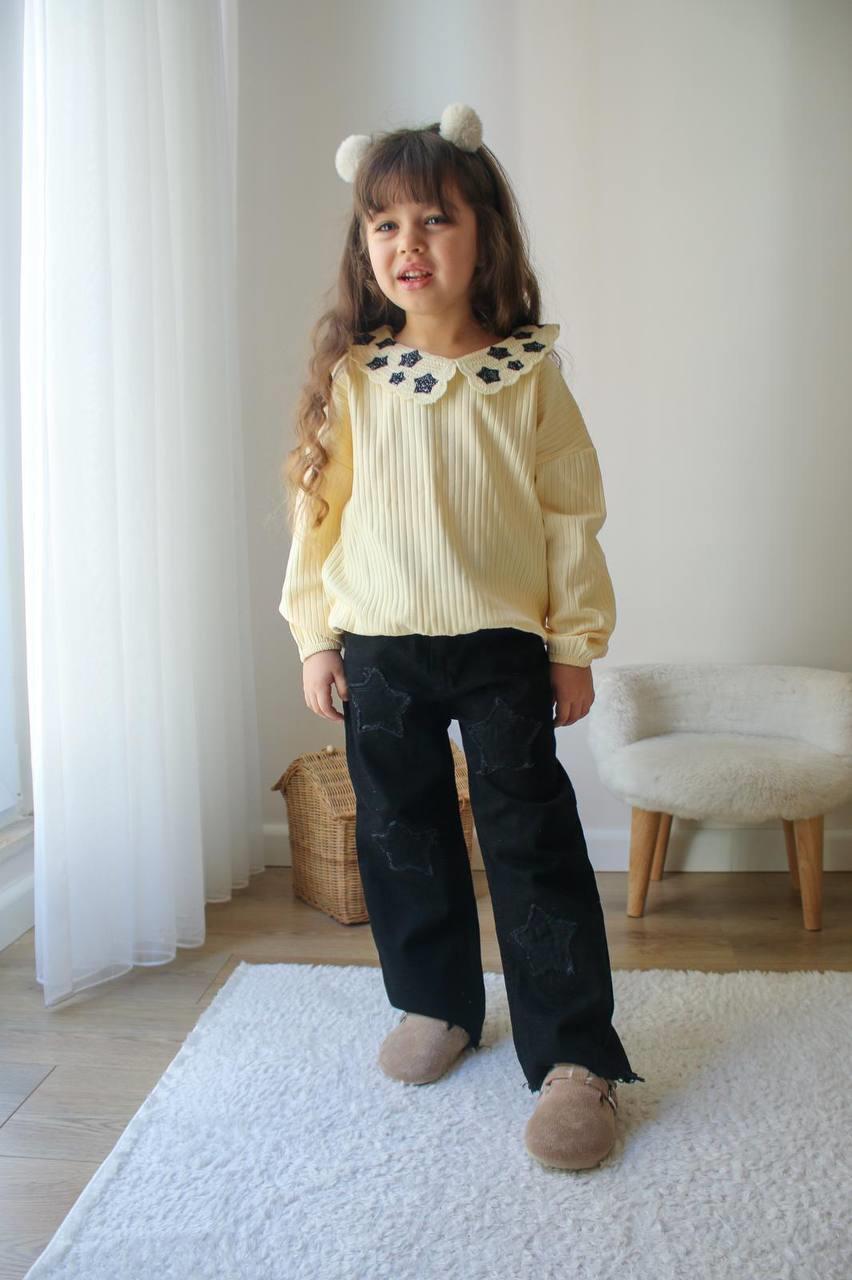  YILDIZLI BLUZ SİYAH PANTOLON TAKIM