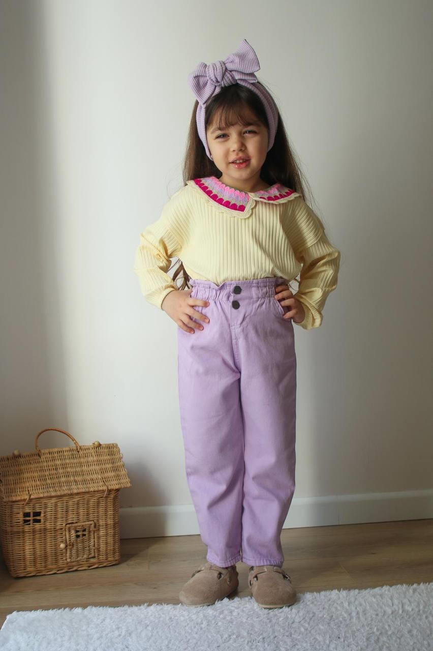 LİLA PANTOLON BLUZ TAKIM
